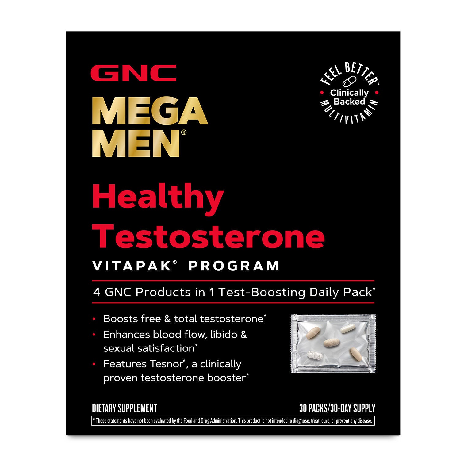 Healthy Testosterone Vitapak&reg; Program V2 (1 Month Supply)  | GNC