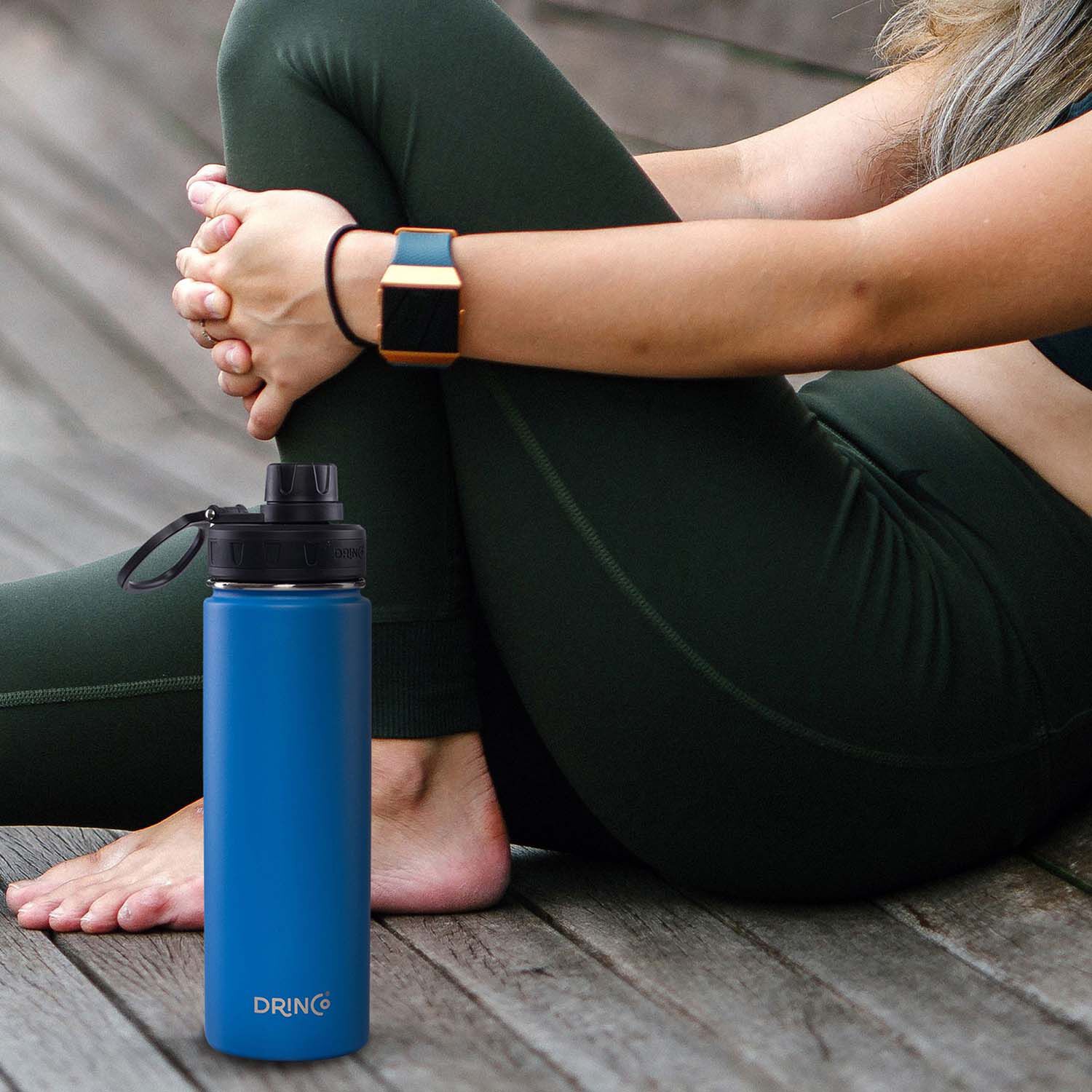 Sport Vacuum Insulated Stainless Steel Water Bottle - Royal Blue - 20oz.  | GNC