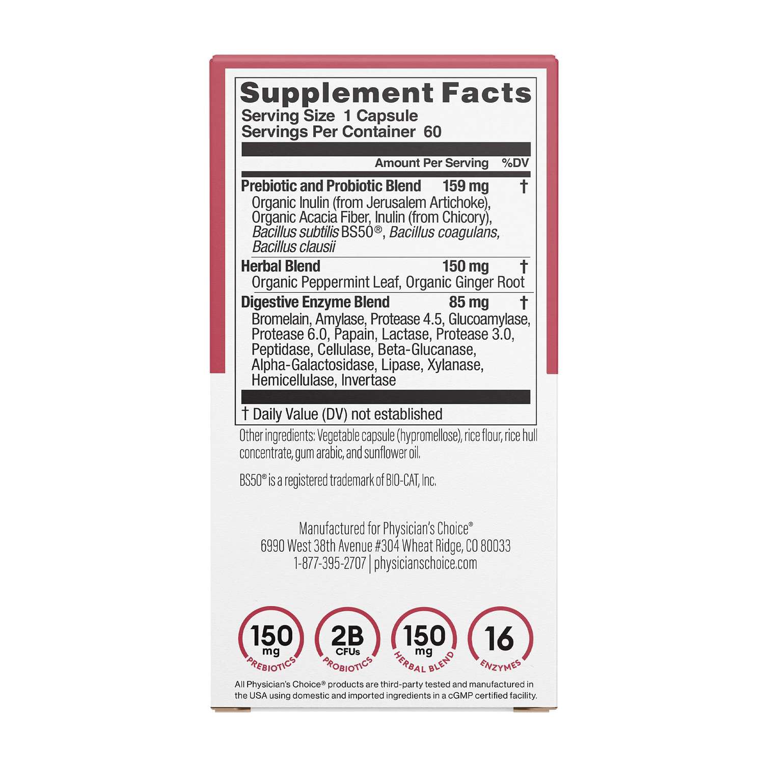 Digestive Enzymes - 60 Capsules (60 Servings)