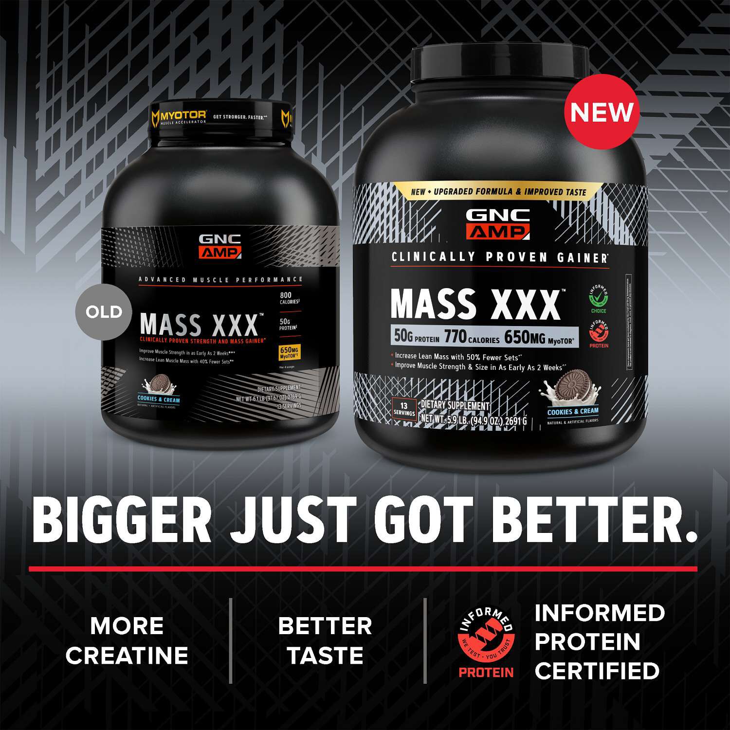 MASS XXX&trade; with MyoTor&reg; - Cookies and Cream (13 Servings) Cookies and Cream | GNC
