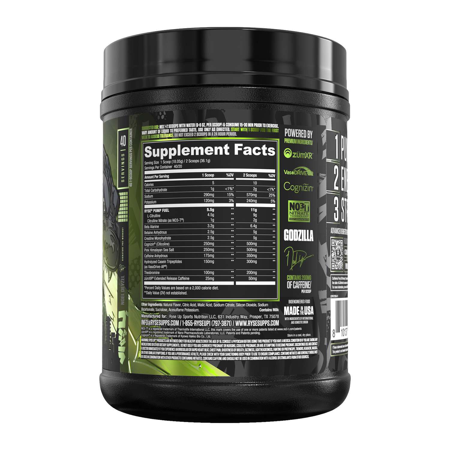 Godzilla Pre-Workout - Green Apple (40 Servings)