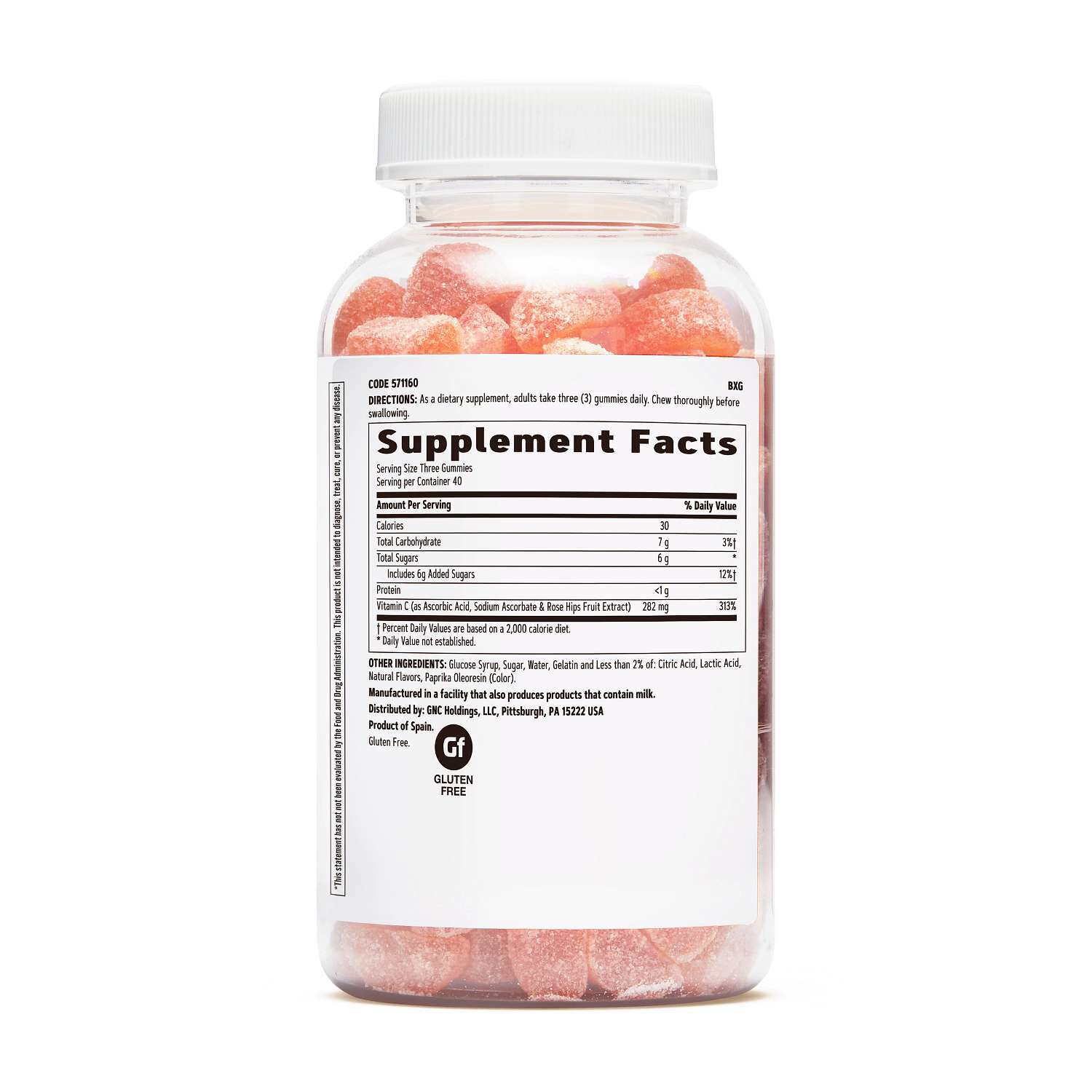 Vitamin C Gummies - 120 Gummies (40 Servings)  | GNC