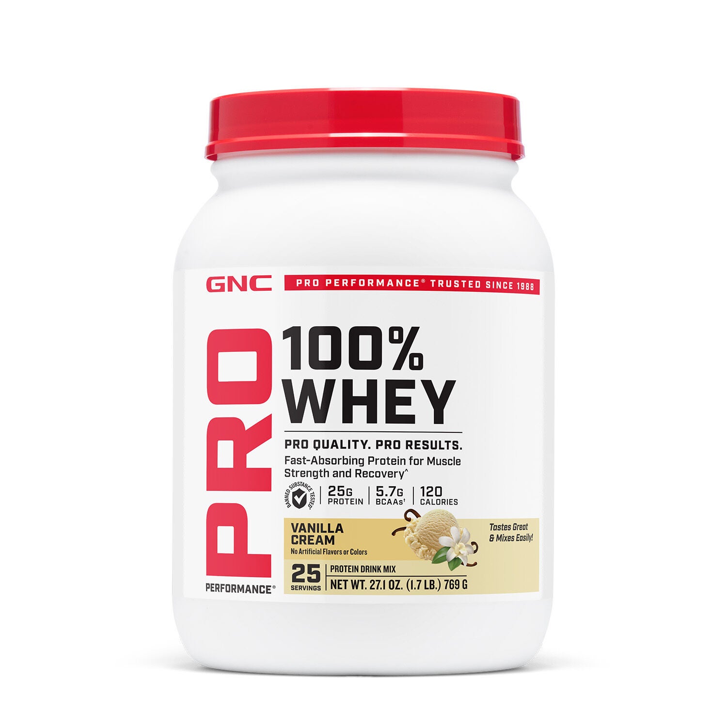 100% Whey 2.0 - Vanilla Cream (25 Servings)  | GNC