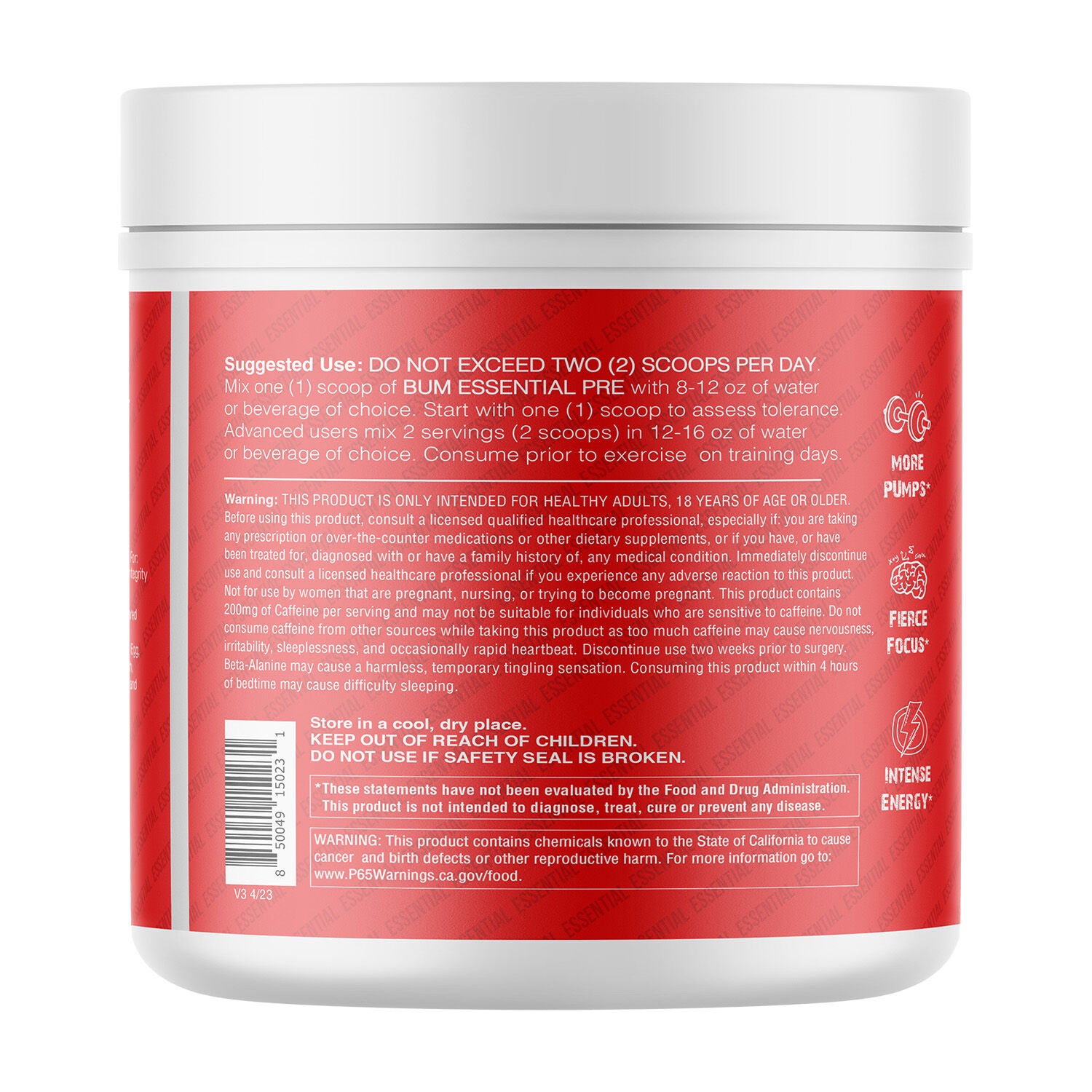 Essential Pre-Workout - Fruit Burst (30 Servings)  | GNC