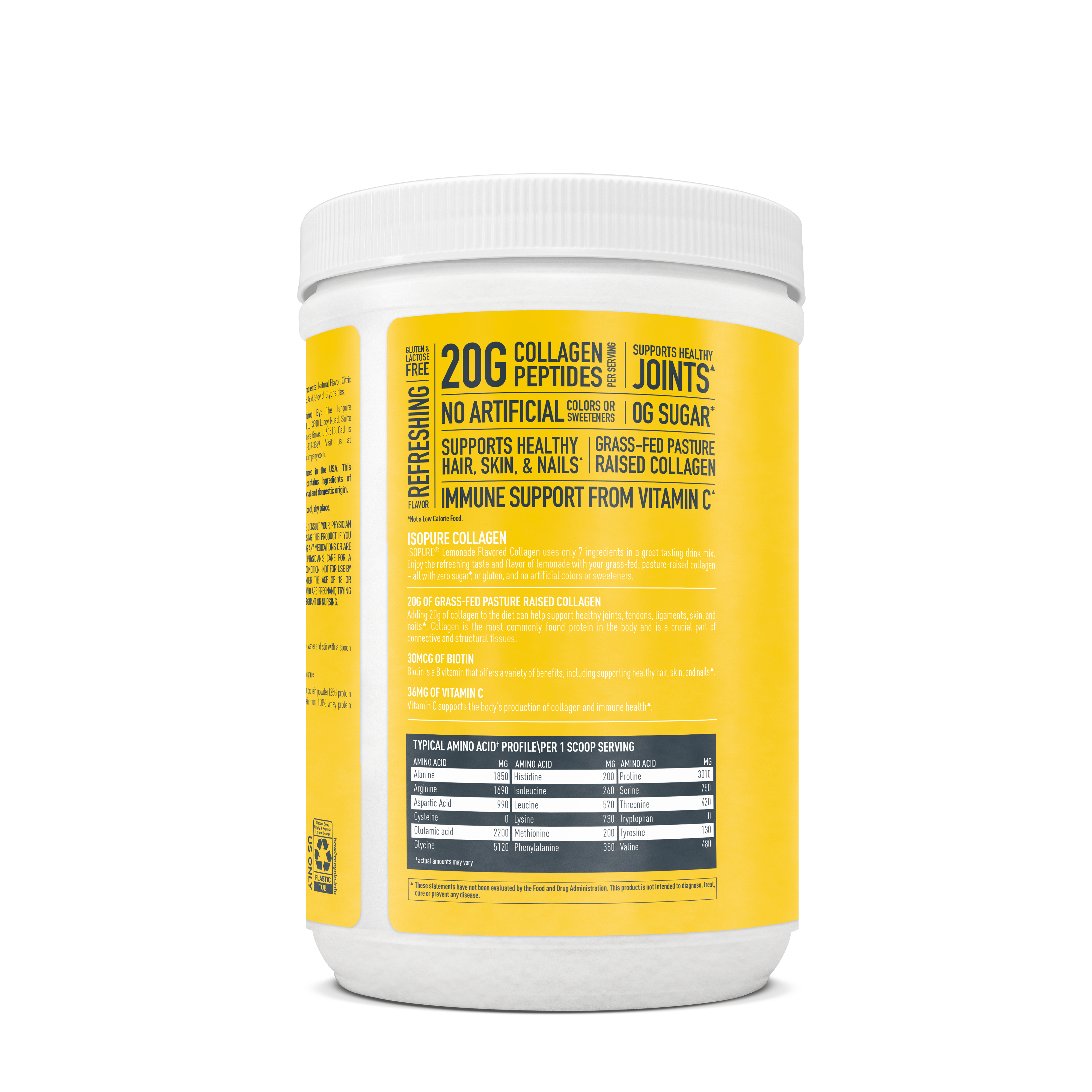 Collagen Peptides - Lemonade - 12.8 oz (14 Servings)  | GNC