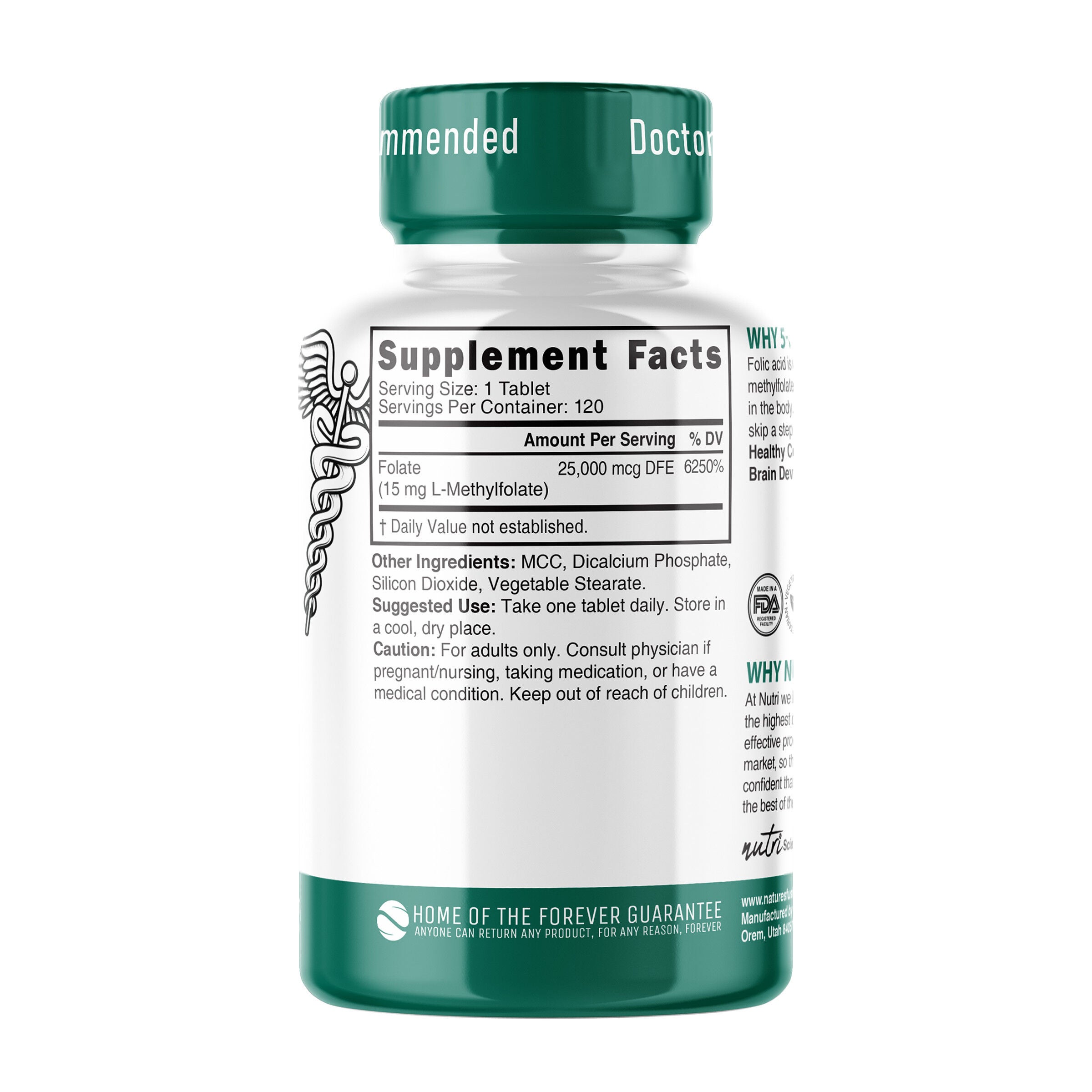 Methylfolate 15mg (120 Servings)  | GNC