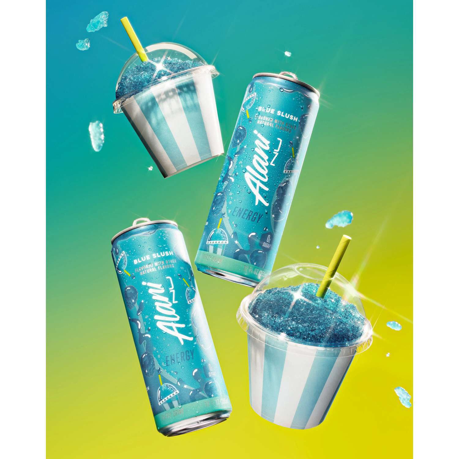 Energy Drink - Blue Slush 12 oz. (12 Cans)