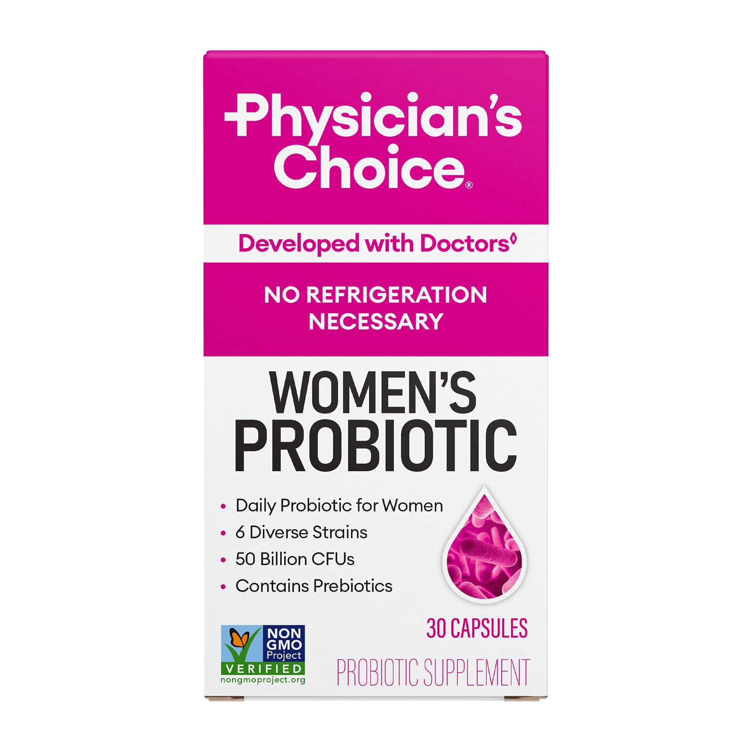 Women's Probiotic - 50 Billion CFUs - 30 Capsules (30 Servings)
