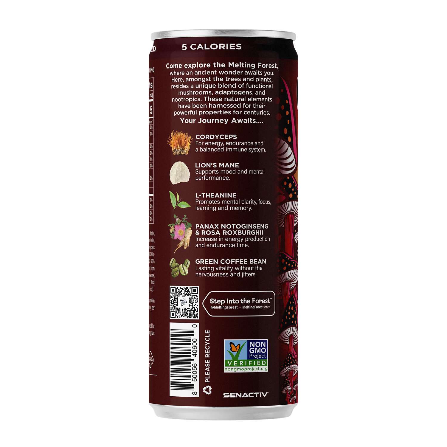 Melting Forest - Black Cherry Functional Energy - 12 fl oz (12