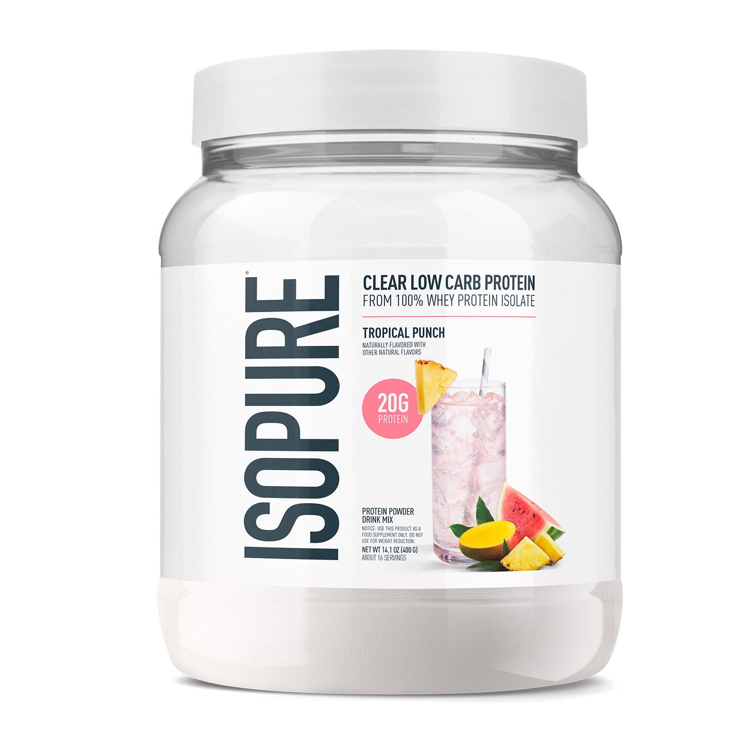 Clear Protein Powder - Tropical Punch (16 Servings)