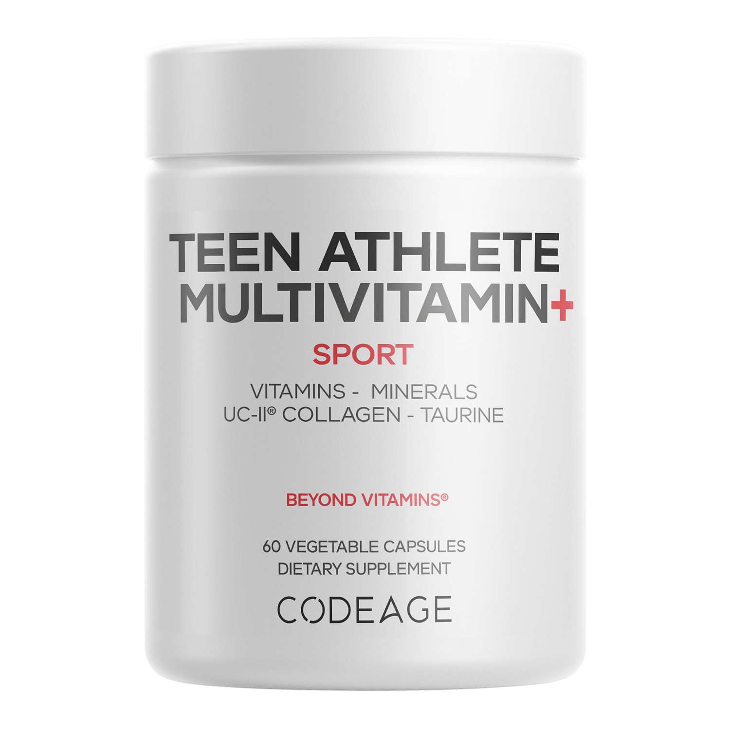 Teen Athlete Multivitamin+ - 60 Vegetable Capsules (30 Servings)