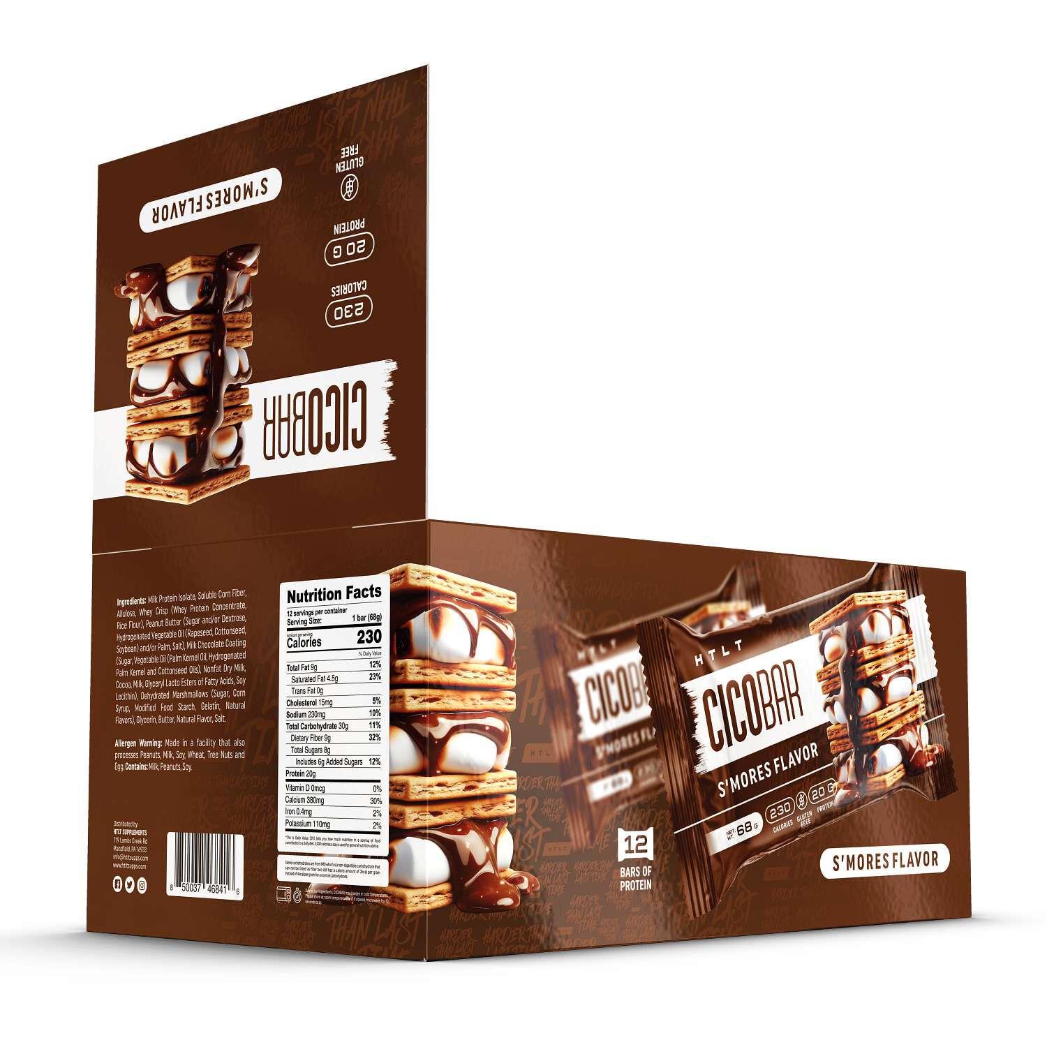 CICO Bar - S'mores (12 Bars) S'mores | GNC