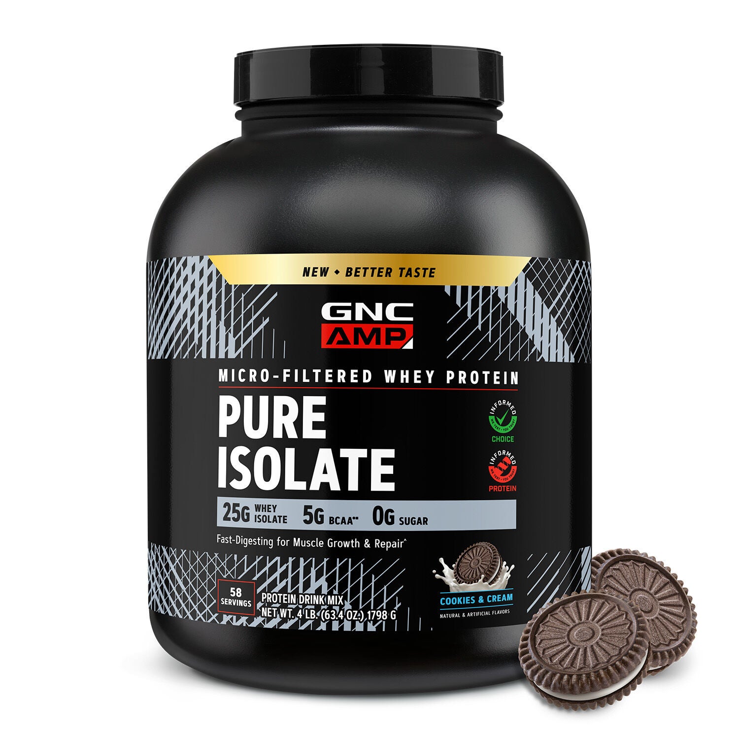 Pure Isolate - Cookies &amp; Cream (58 Servings) Cookies &amp; Cream | GNC