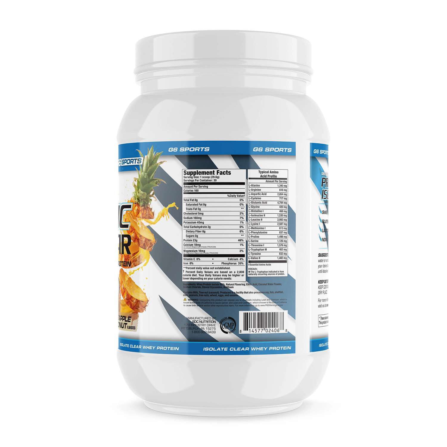 Prolific Iso-Clear Whey Protein - Pineapple Coconut (30 Servings)  | GNC