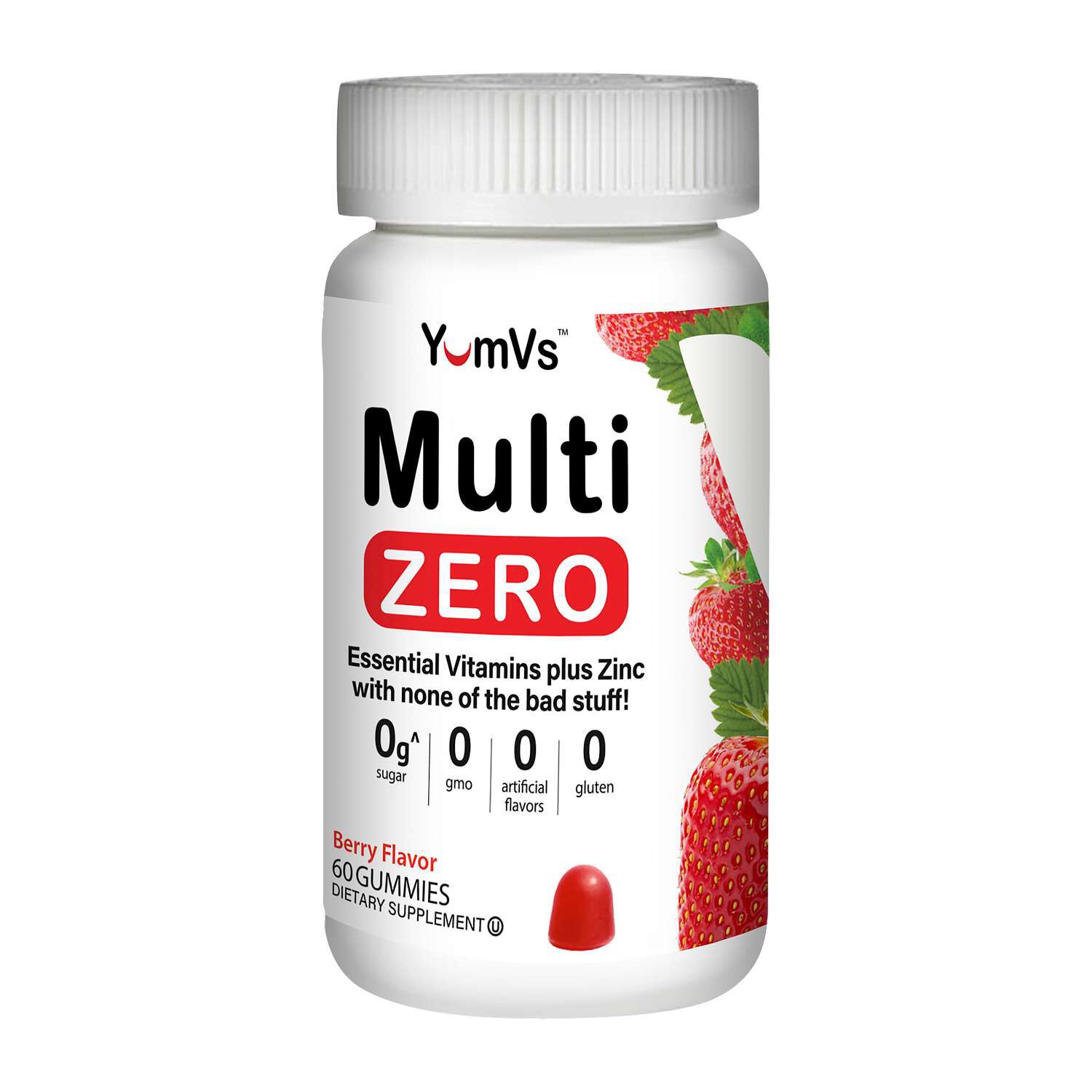 Multi Zero Gummy - Berry - 60 Gummies (30 Servings)