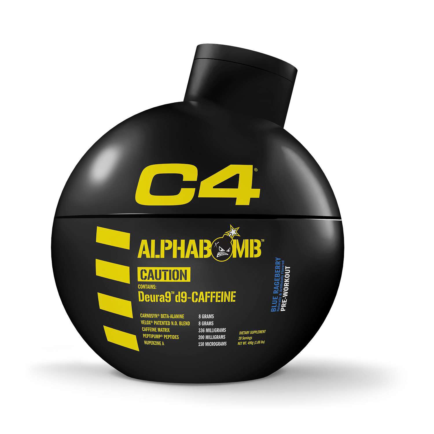 C4 Alpha Bomb Pre-Workout - Blue Rageberry (20 Servings)  | GNC