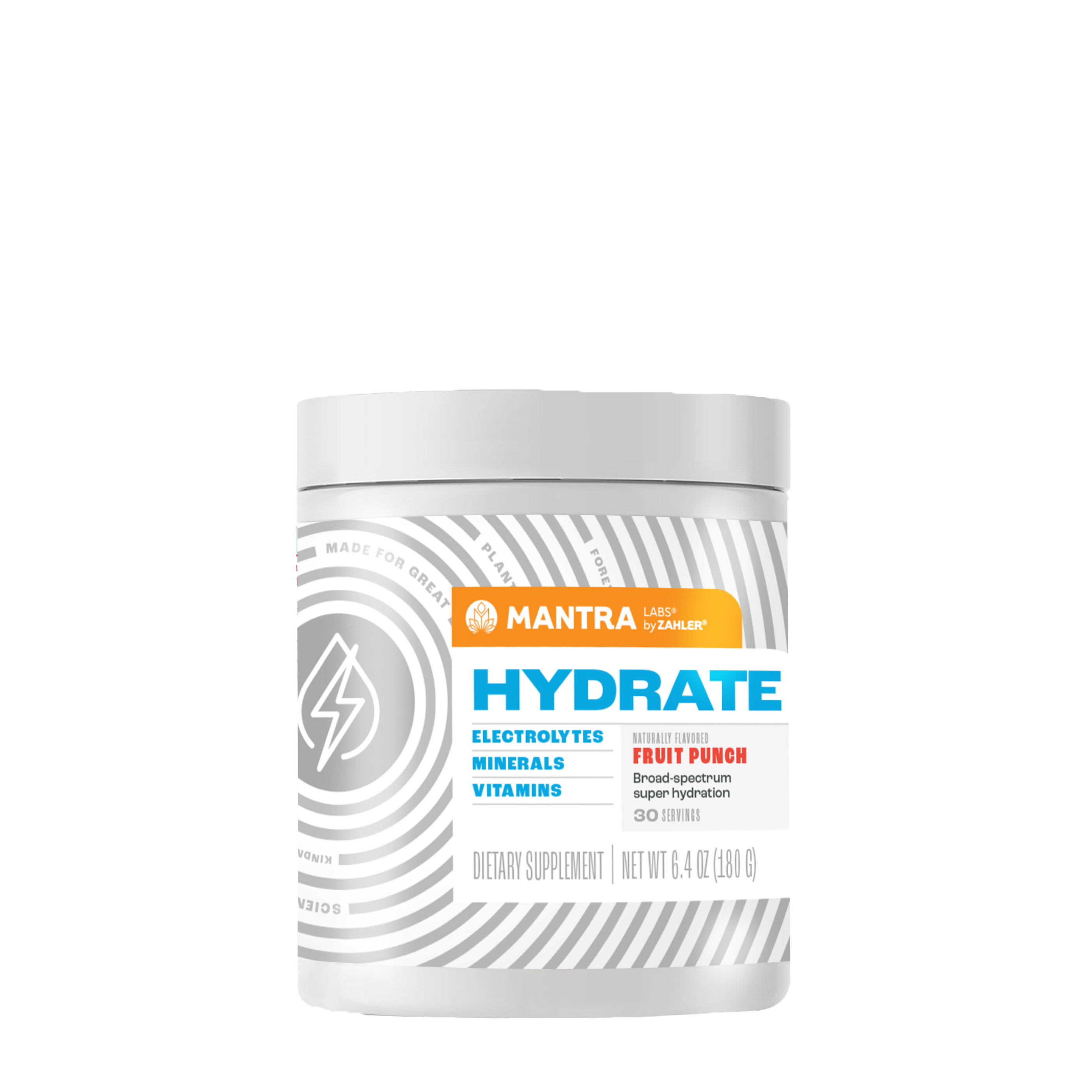 Mantra Hydrate - Fruit Punch - 6.4 oz (30 Servings)  | GNC