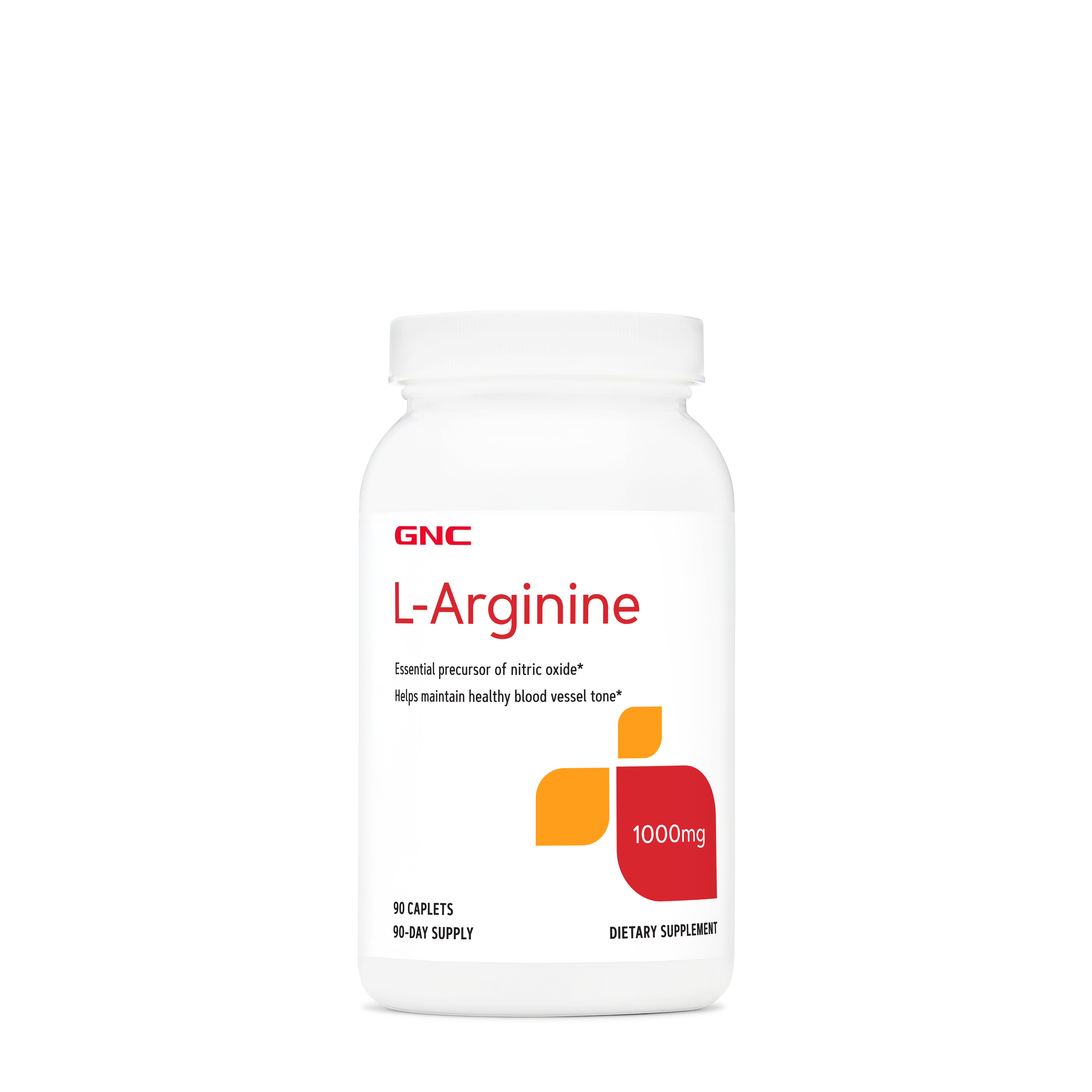 L-Arginine 1000mg - 90 Caplets (90 Servings)  | GNC