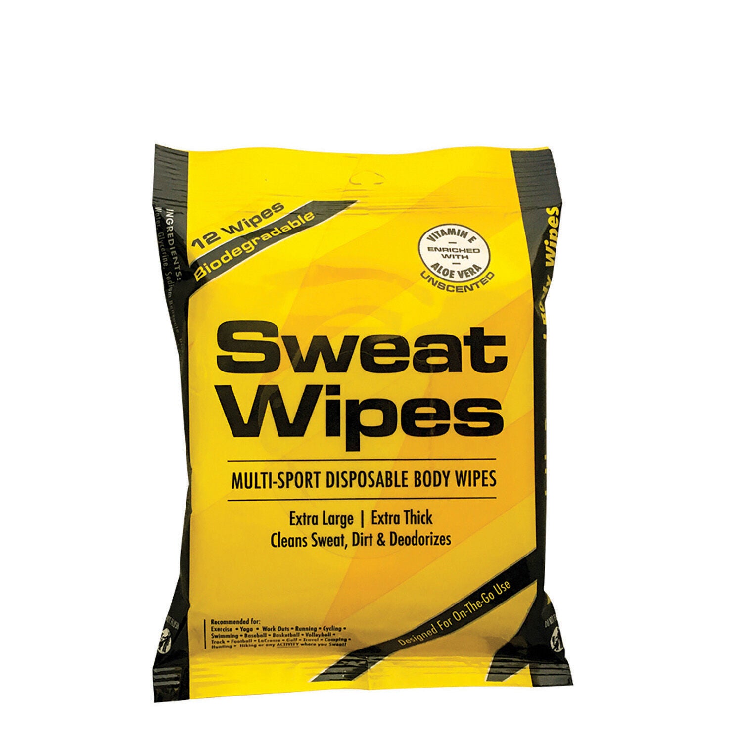 Sweat Wipes Disposable Body Wipes | GNC