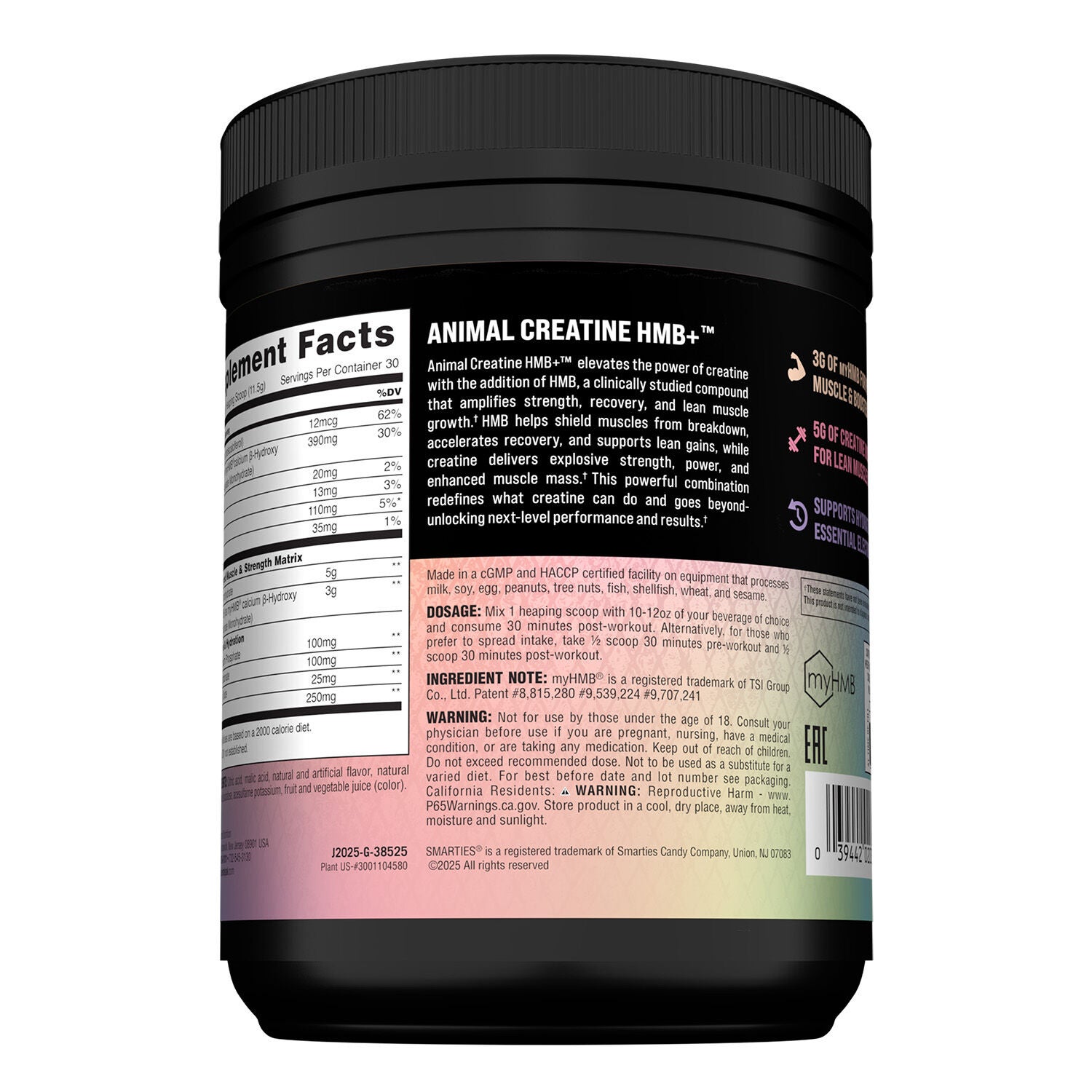 Creatine HMB+ Smarties (30 Servings) Smarties | GNC