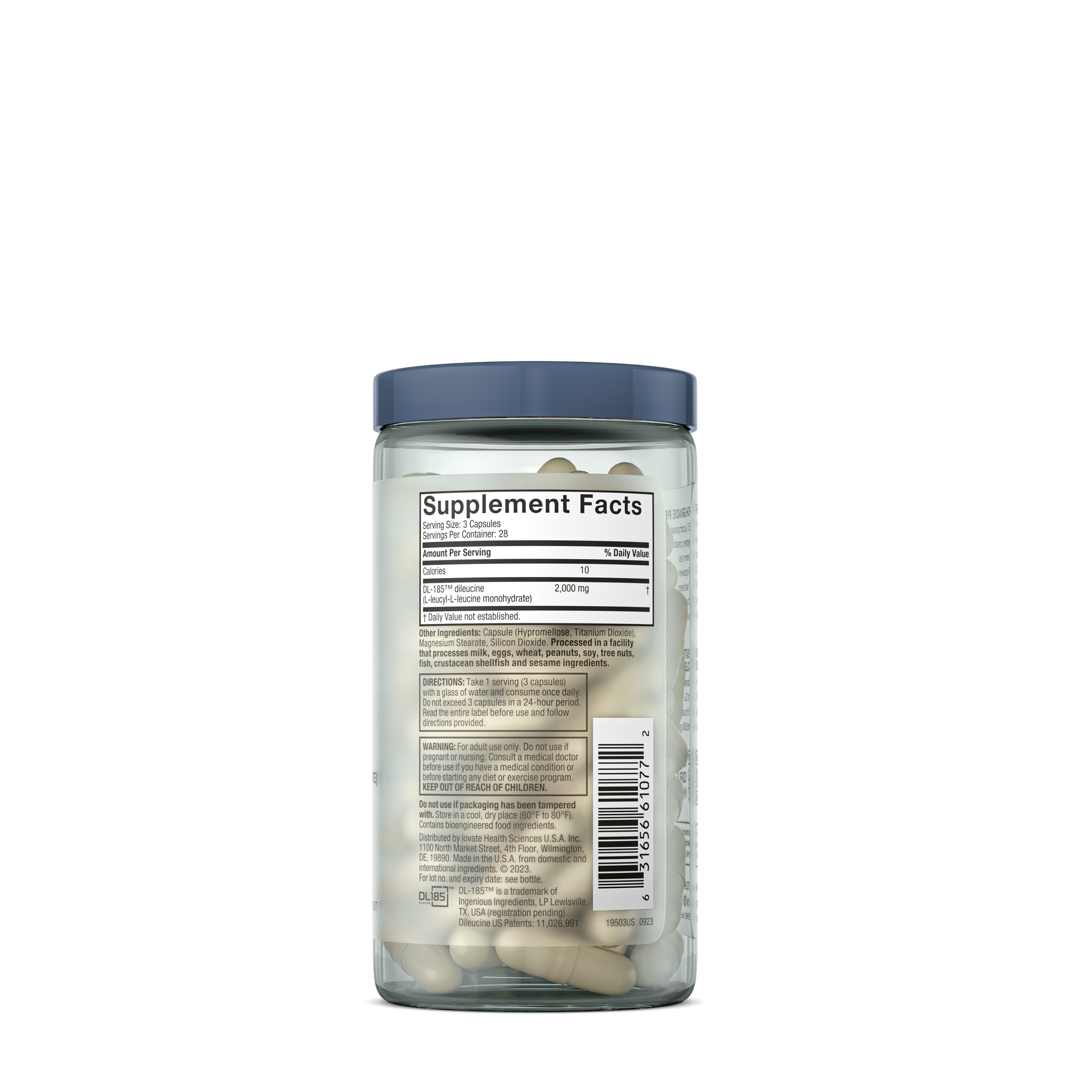 Leucine Peptide 185 - 84 Capsules (28 Servings)