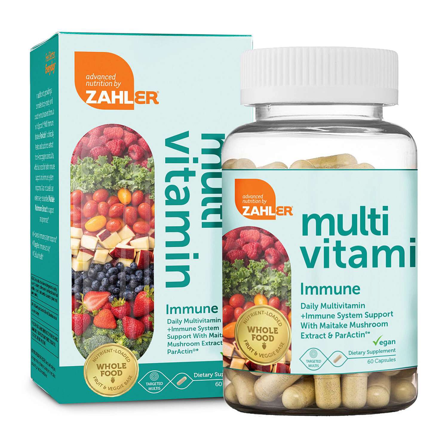 Multi Vitamin + Immune System Support - 60 Capsules (30 Servings)