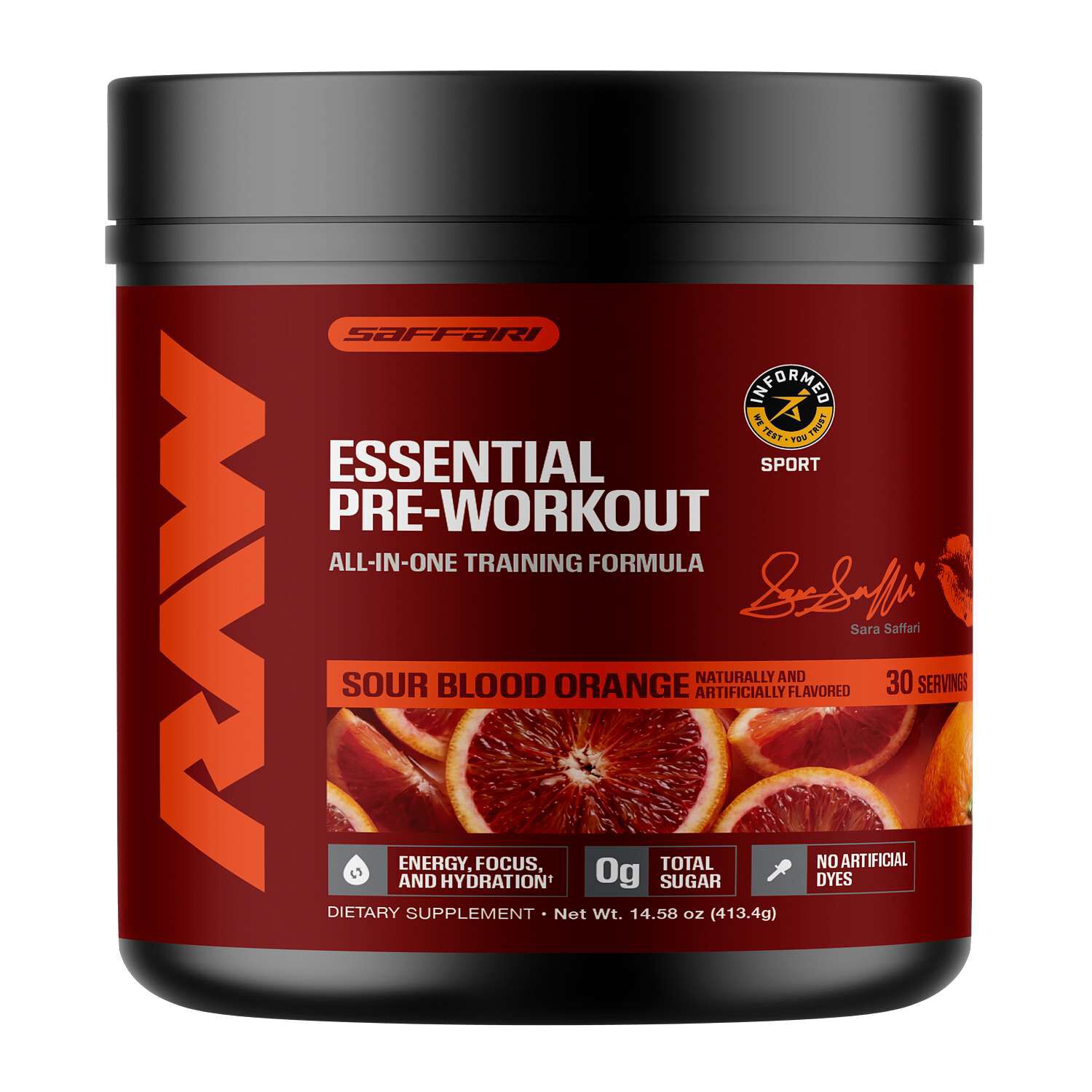 Essential Pre-Workout - Sour Blood Orange (30 Servings)