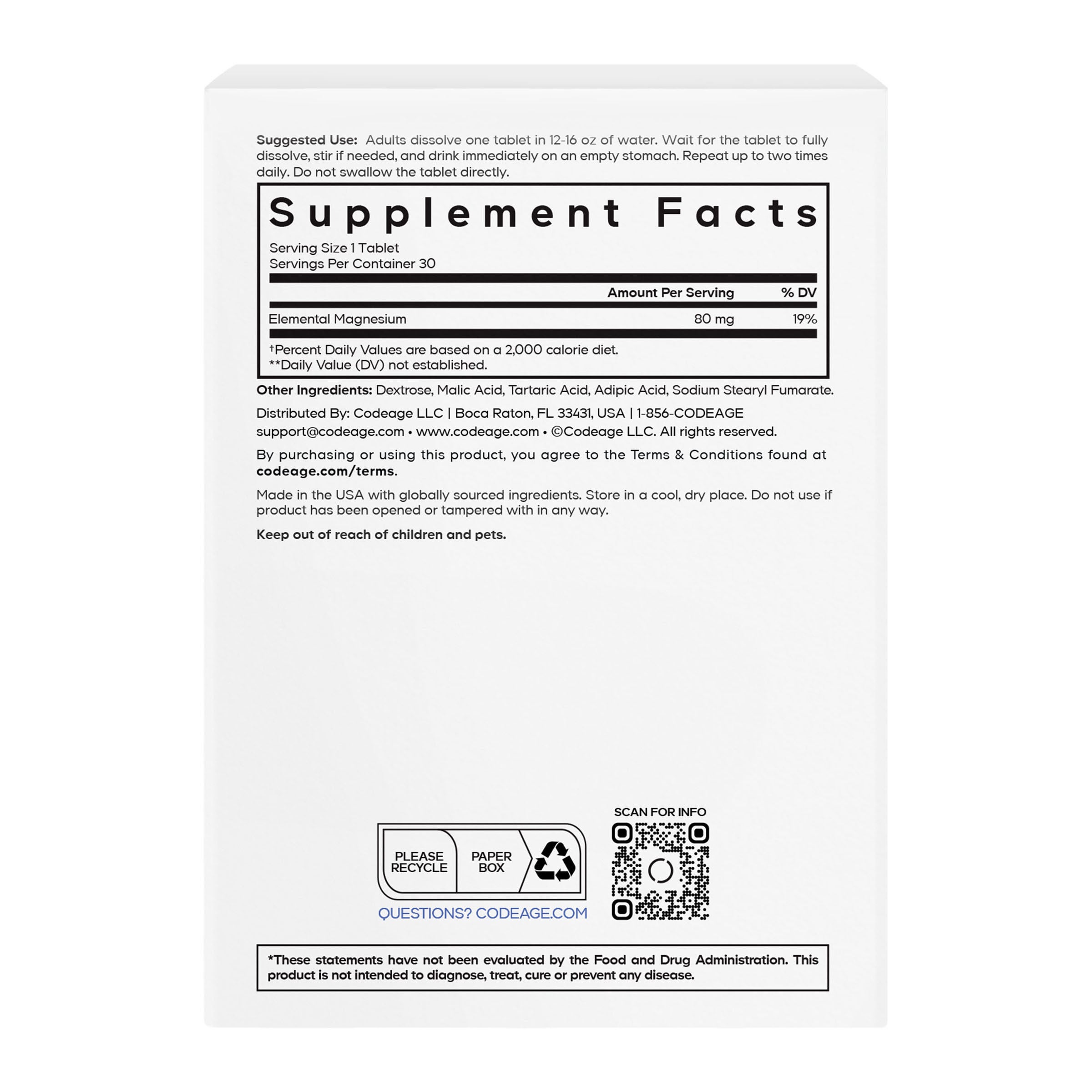 Molecular Hydrogen - 30 Tablets (30 Servings)  | GNC