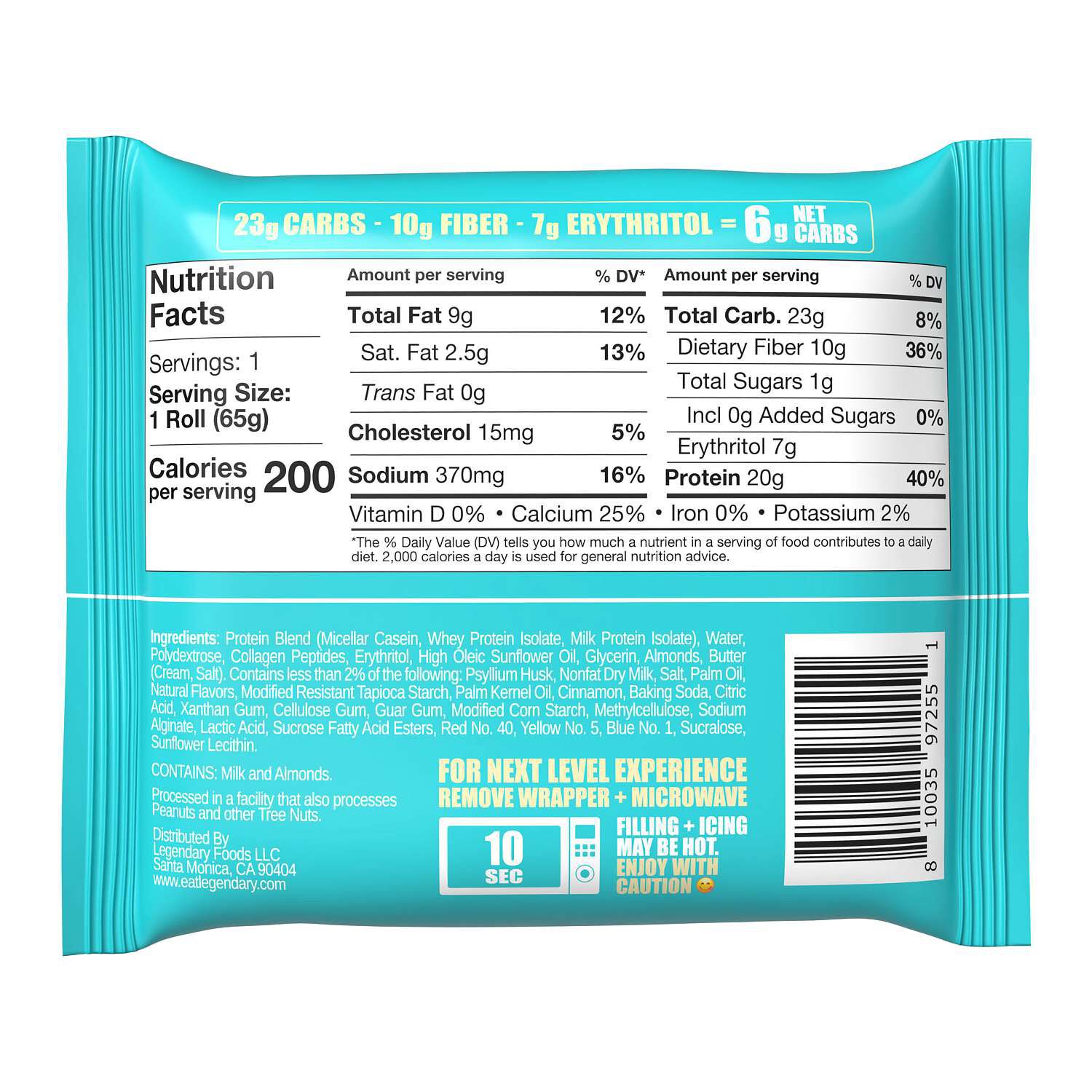 Protein Sweet Roll - Caramel Sticky Bun (8 Rolls)