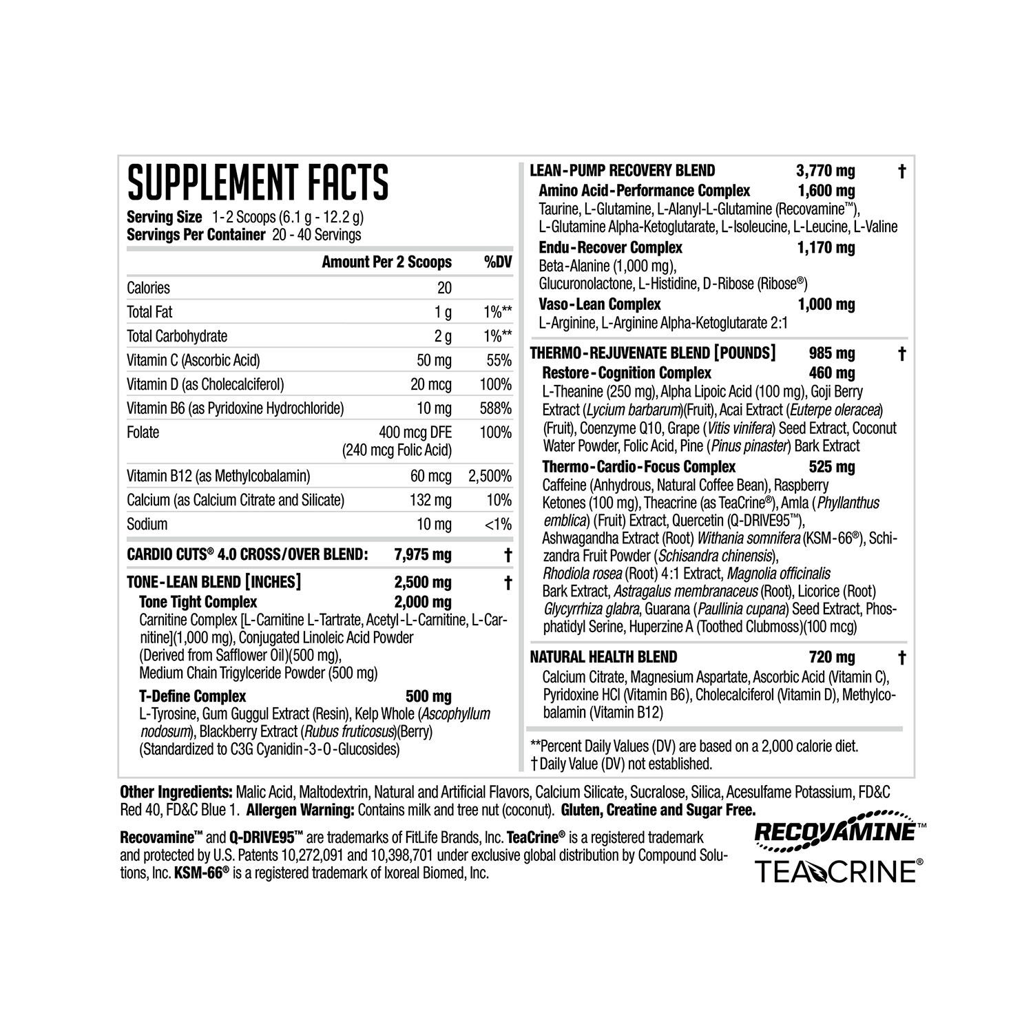 Cardio Cuts&reg; 4.0, Grape Gusher - 8.6 oz. (20 Servings)