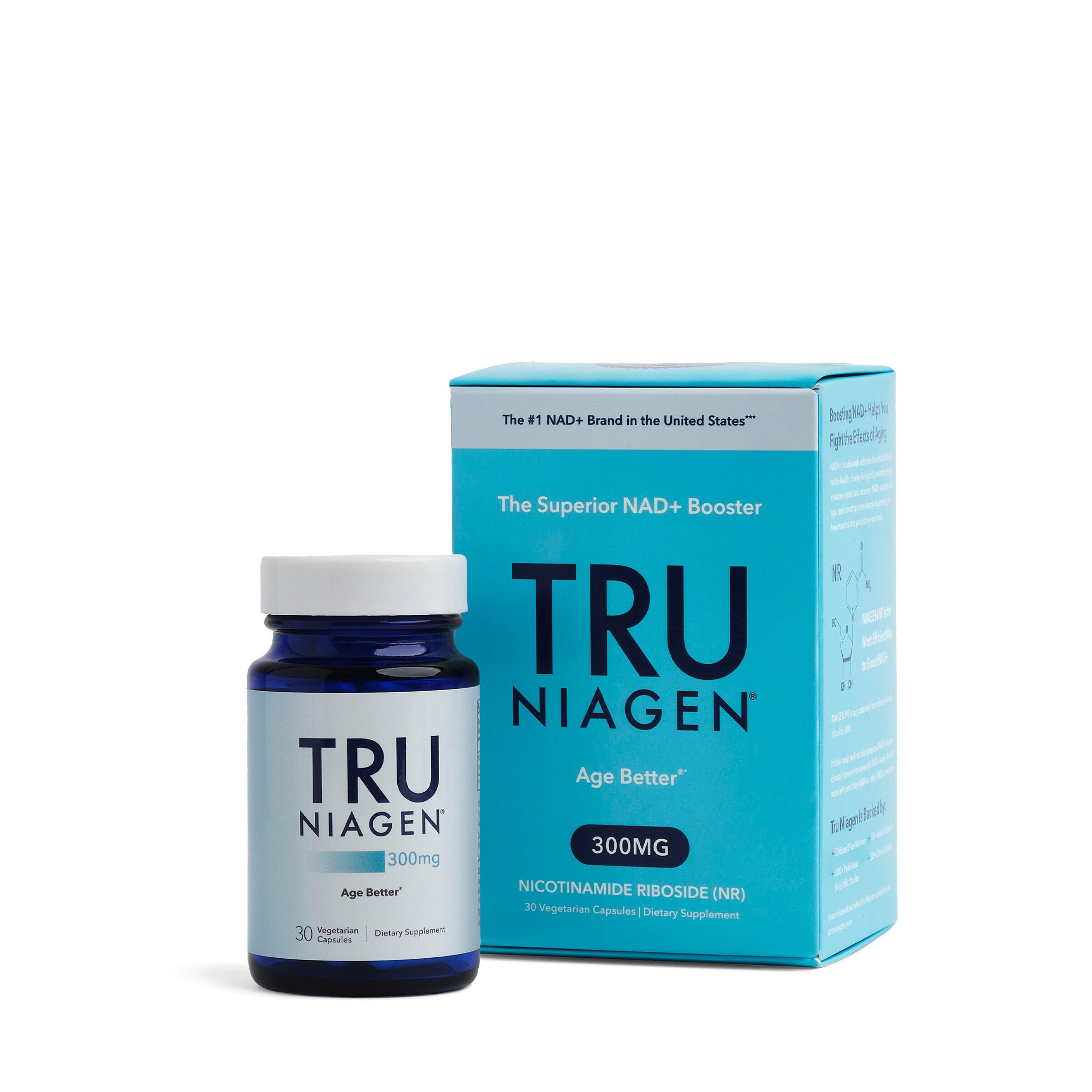 Tru Niagen 300mg - 30 Vegetarian Capsules (30 Servings)  | GNC
