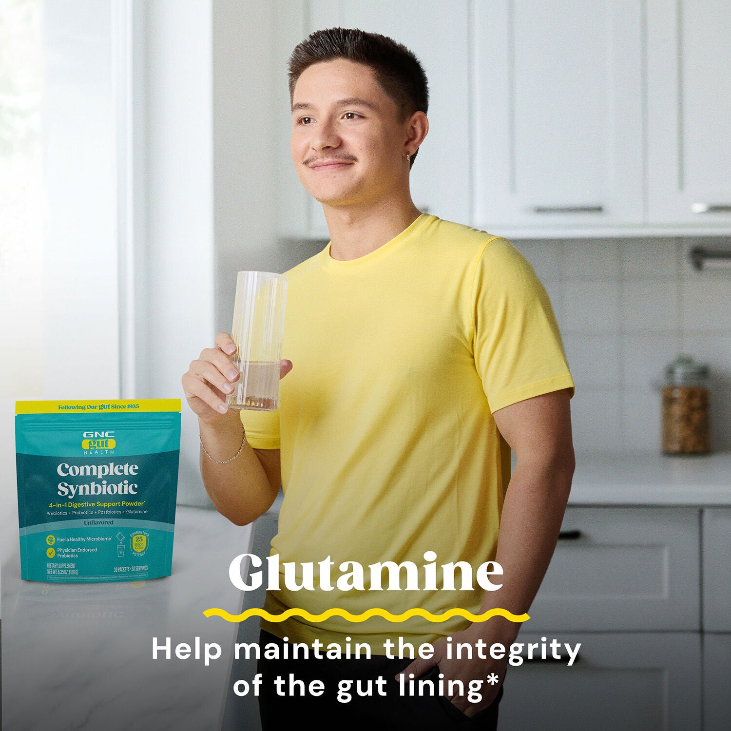 Complete Synbiotic 4-in-1 Digestive Support Powder - 30 Packets (30 Servings)  | GNC