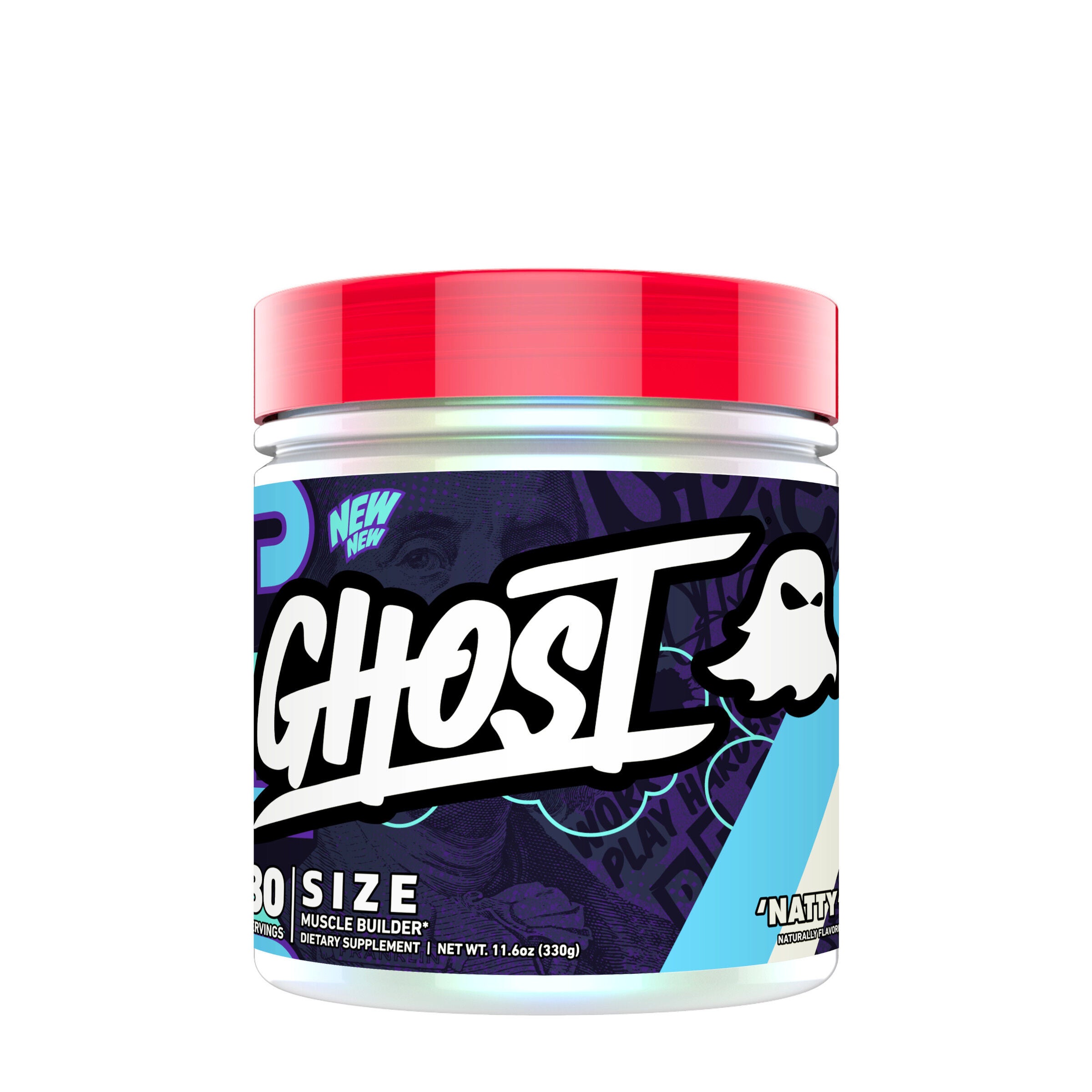 GHOST Size V3 Muscle Builder Gluten-Free - Natty (30 Servings)