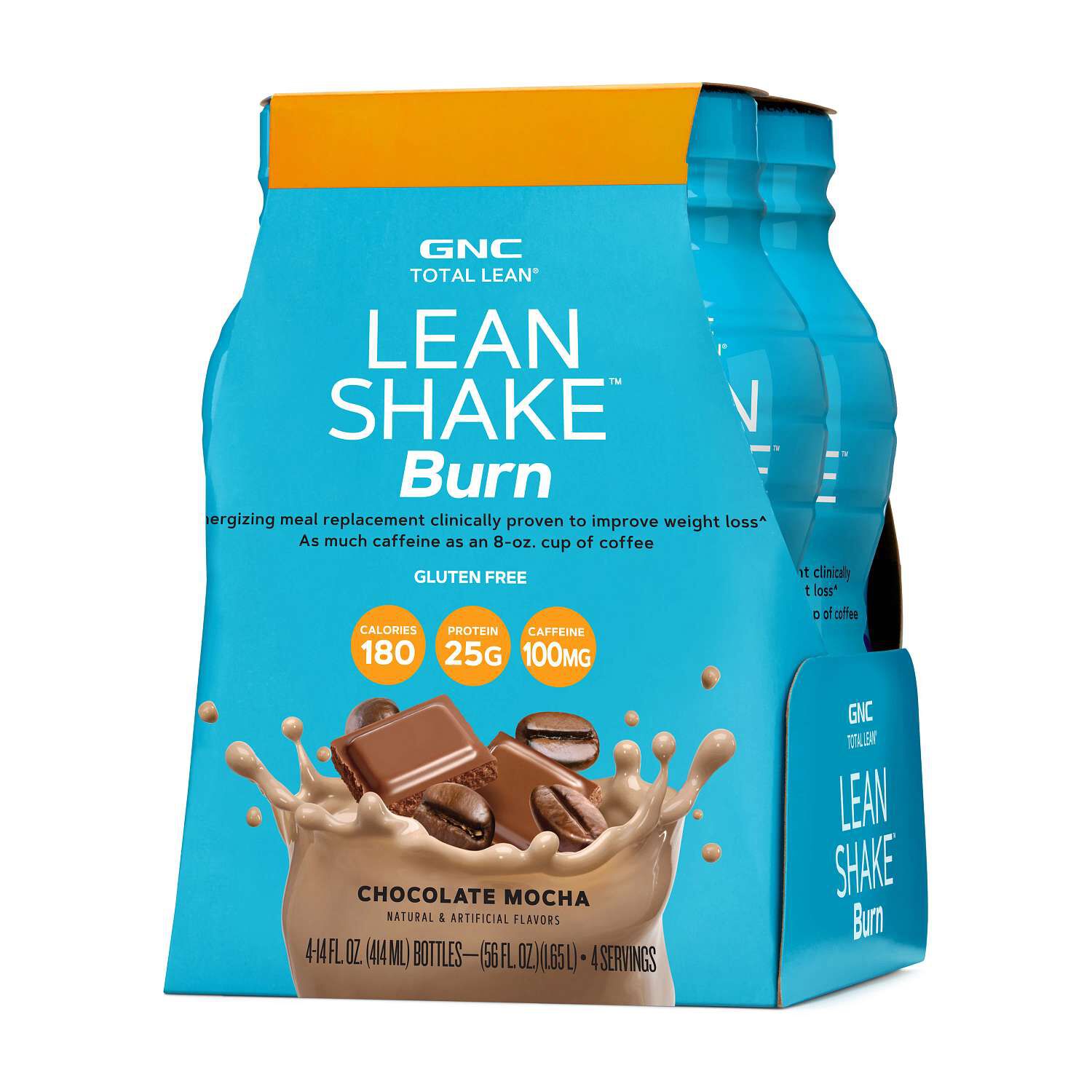 Lean Shake&trade; Burn - Chocolate Mocha - 14oz. (4 Bottles)