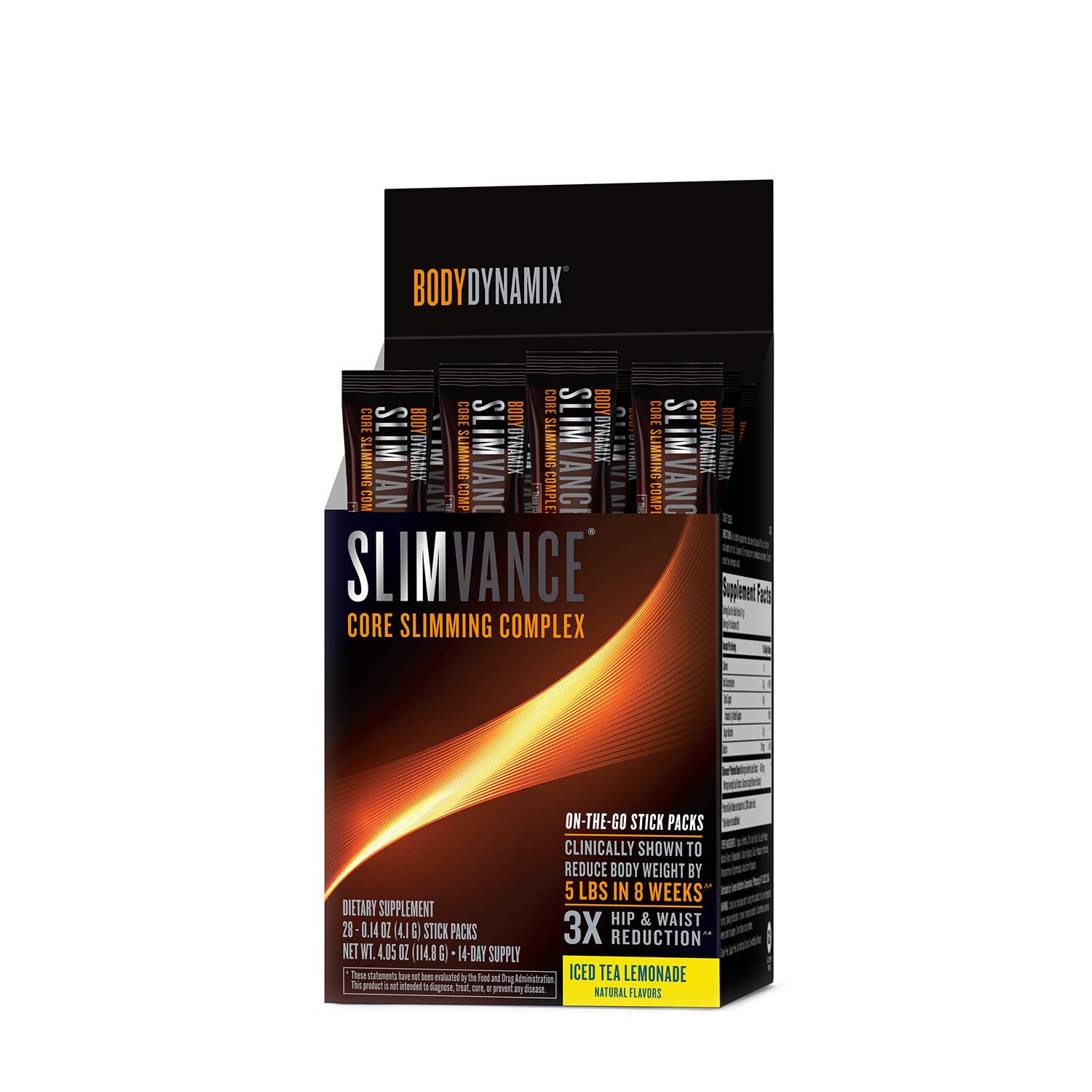 Slimvance® Core Slimming Complex Stick Packets Iced Tea Lemonade 28