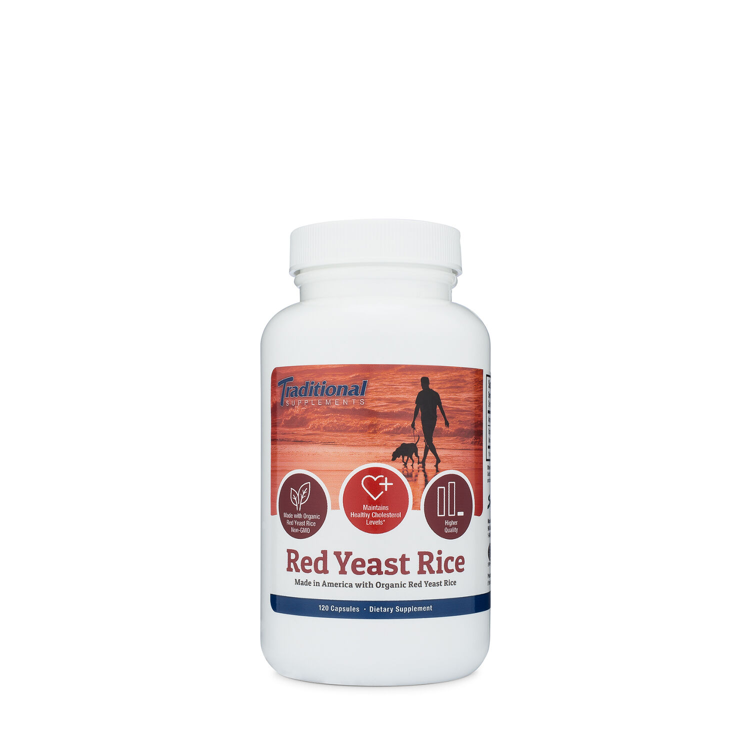 Hører til Op fad Traditional Supplements Red Yeast Rice (120 Capsules) | GNC