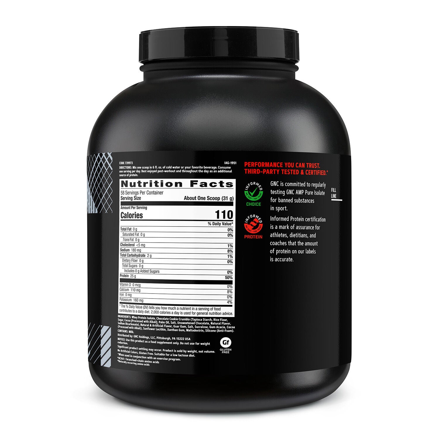Pure Isolate - Cookies & Cream (58 Servings)