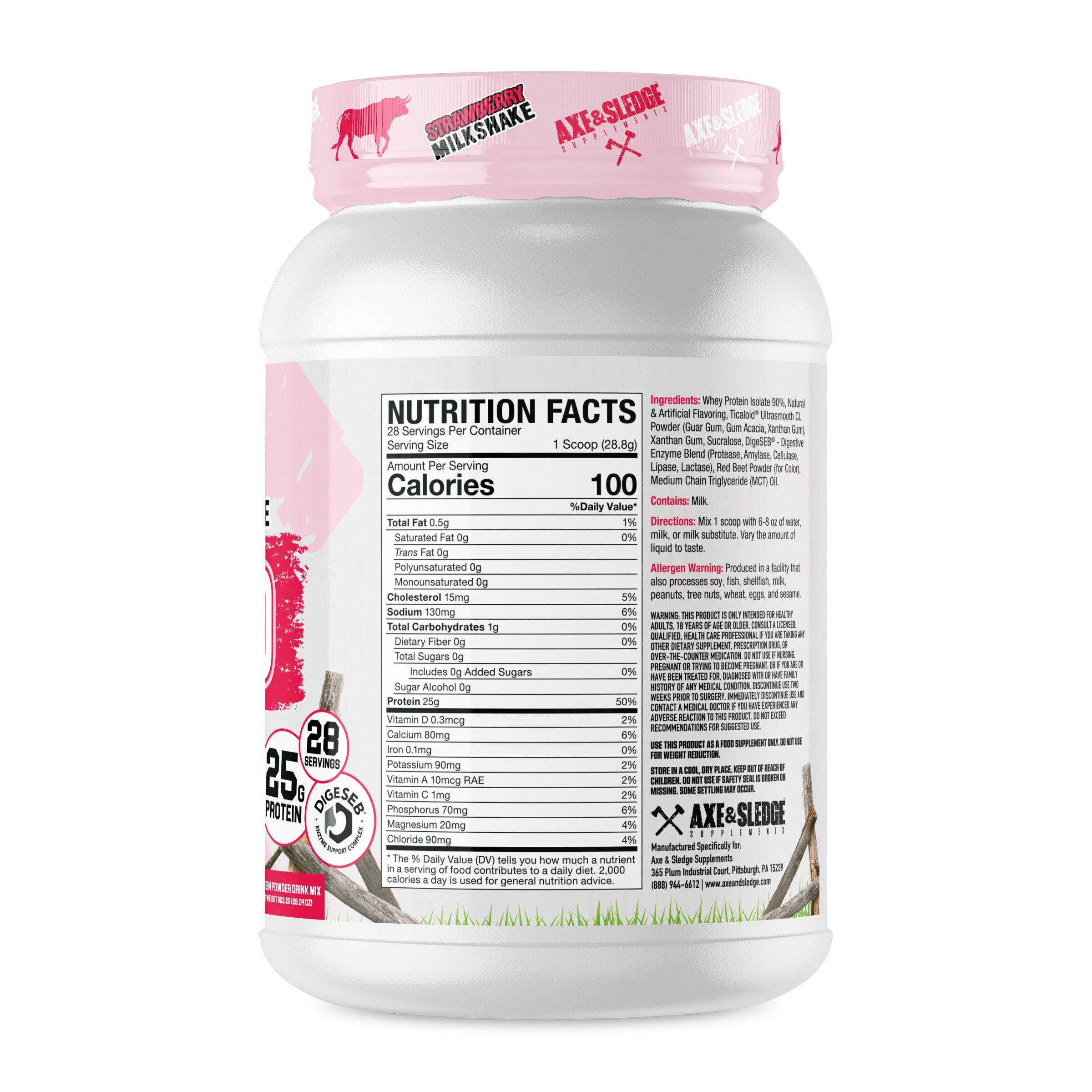 Farm Fed Protein - Strawberry Milkshake (28 Servings)
