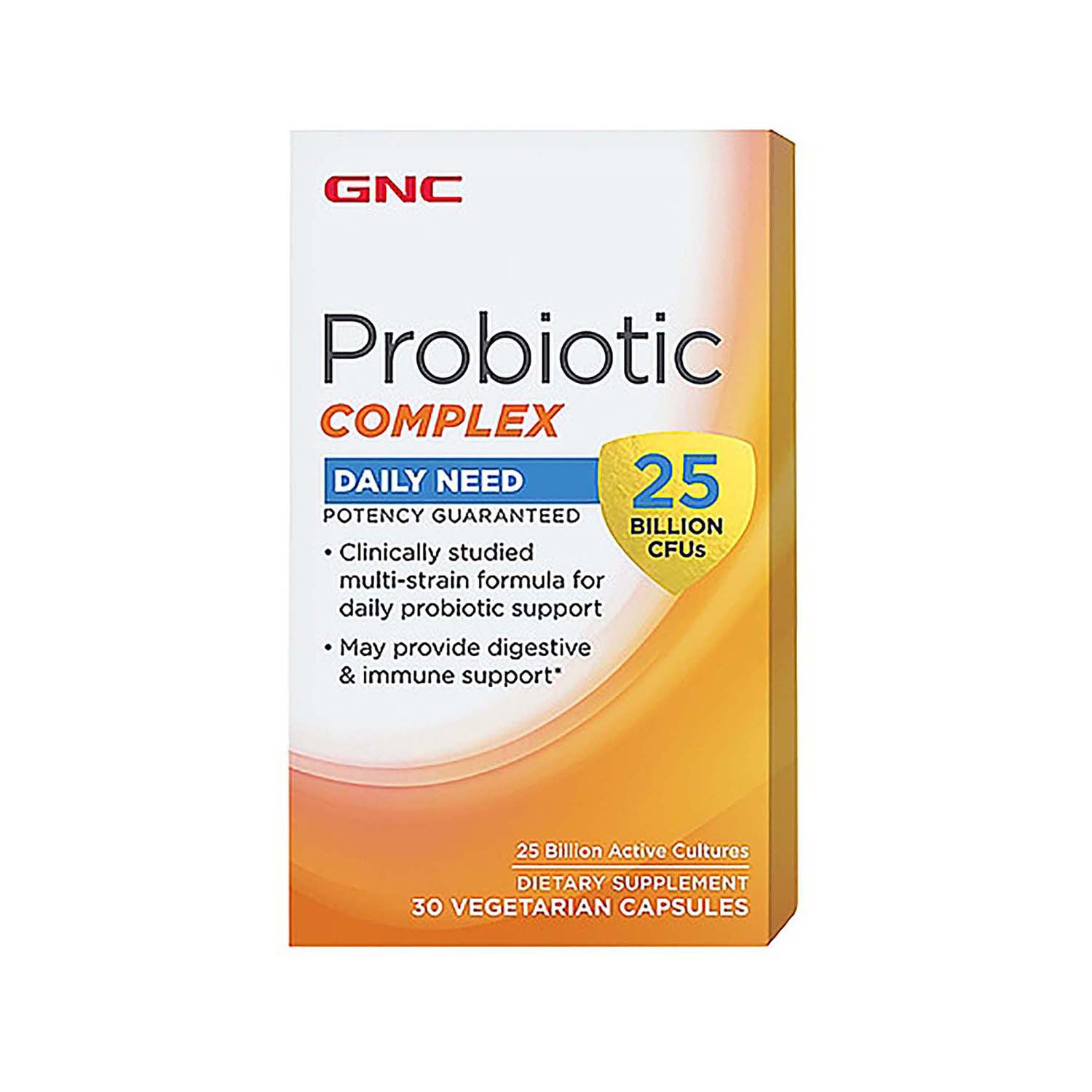 Probiotic Complex - 25 Billion CFUs - 30 Capsules (30 Servings)