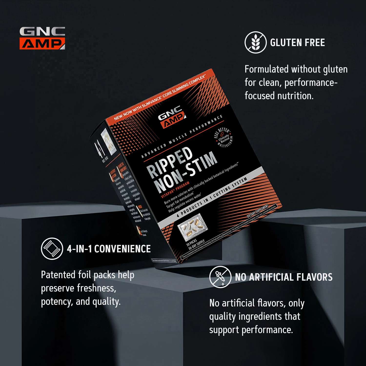 Ripped Non-Stim Vitapak (1 Month Supply)