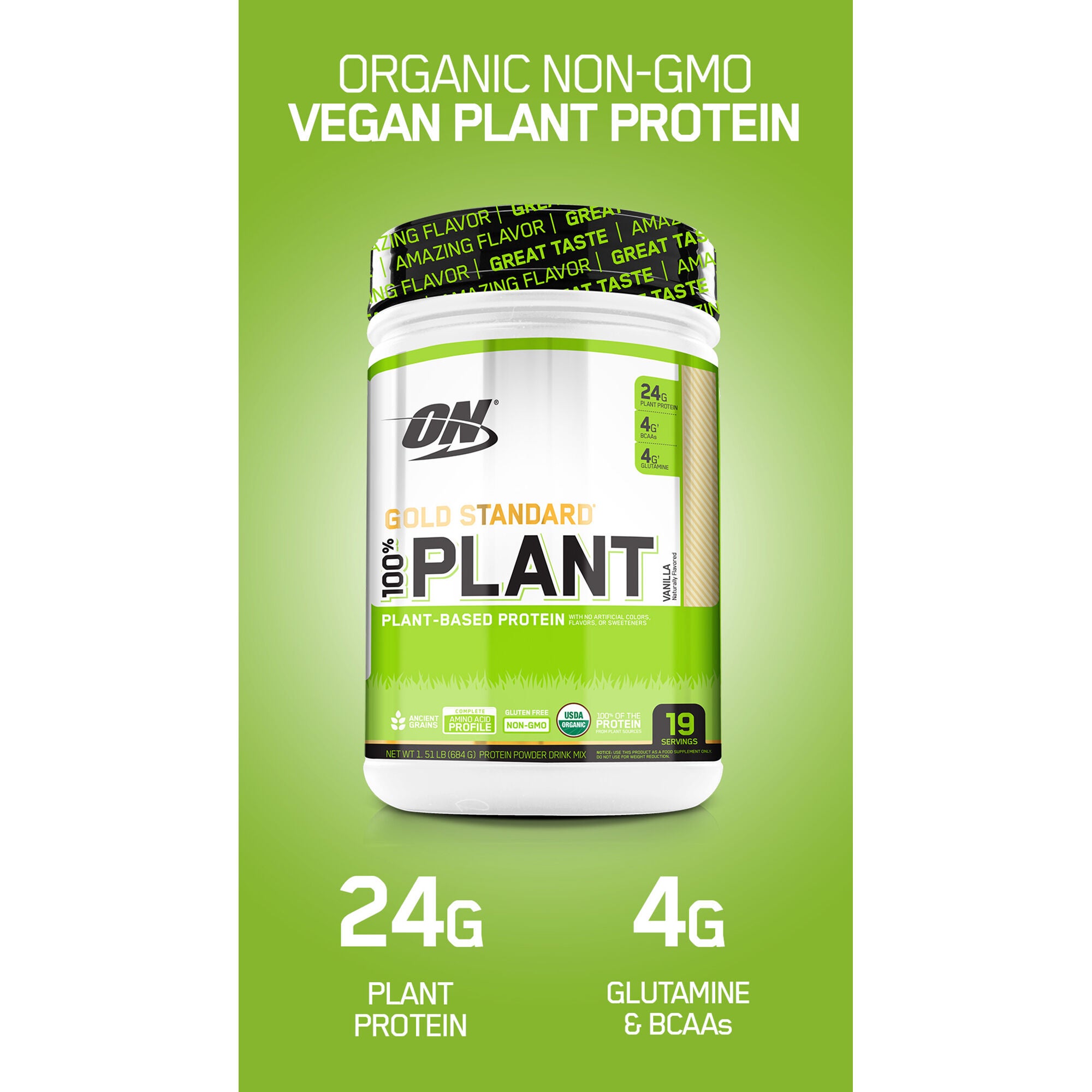 Mikroprocessor træk uld over øjnene kindben Optimum Nutrition Gold Standard® 100% Plant Protein | GNC