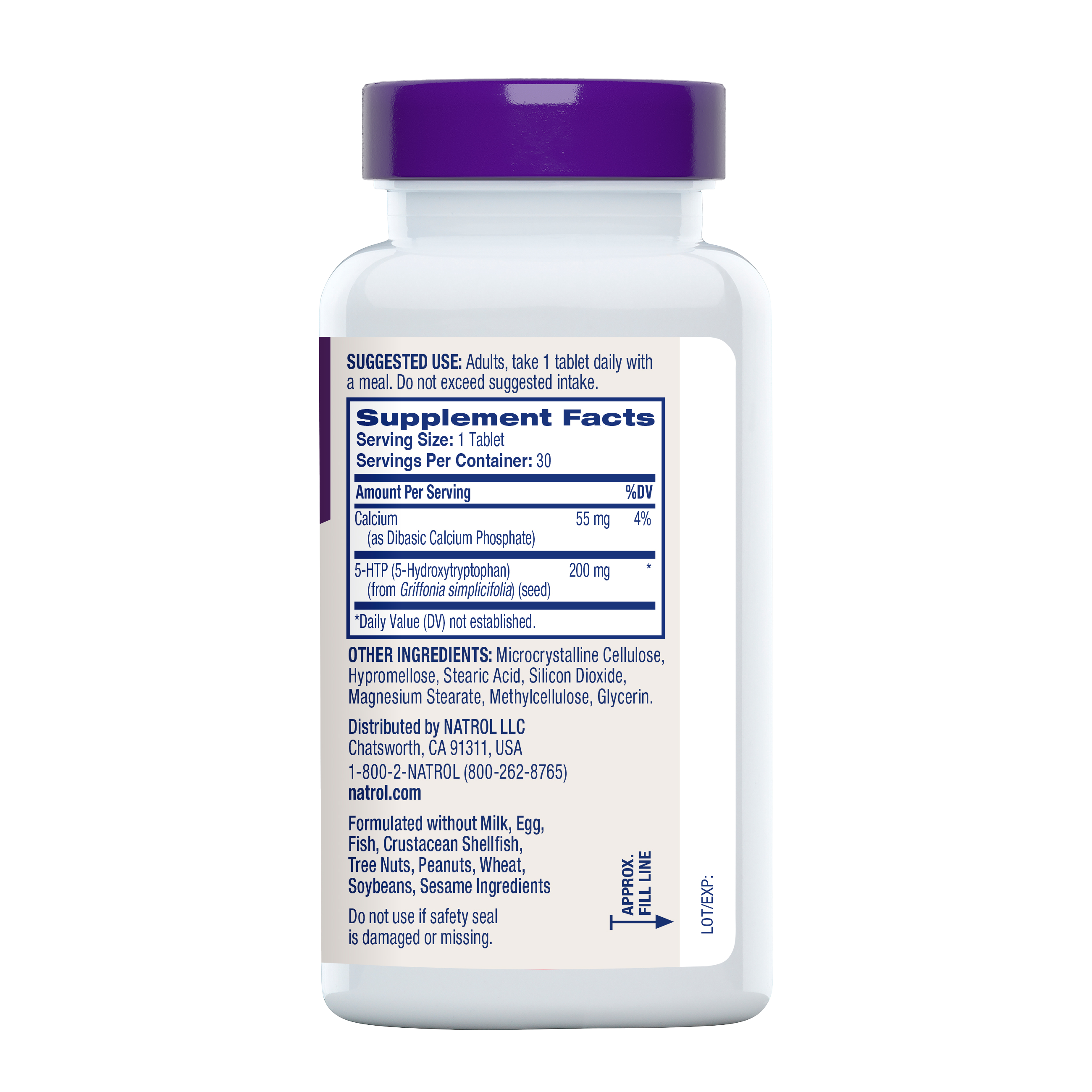 5-HTP 200mg Time Release - 30 Tablets (30 Servings)