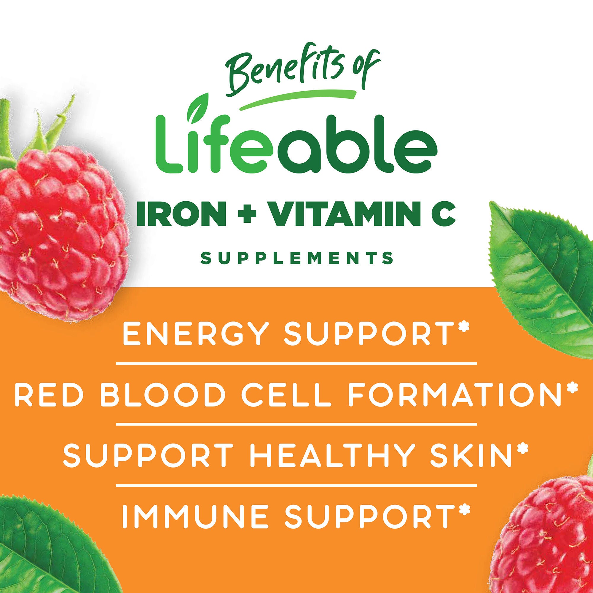 Kids Iron and Vitamin C 10mg - 60 Gummies (30 Servings)  | GNC