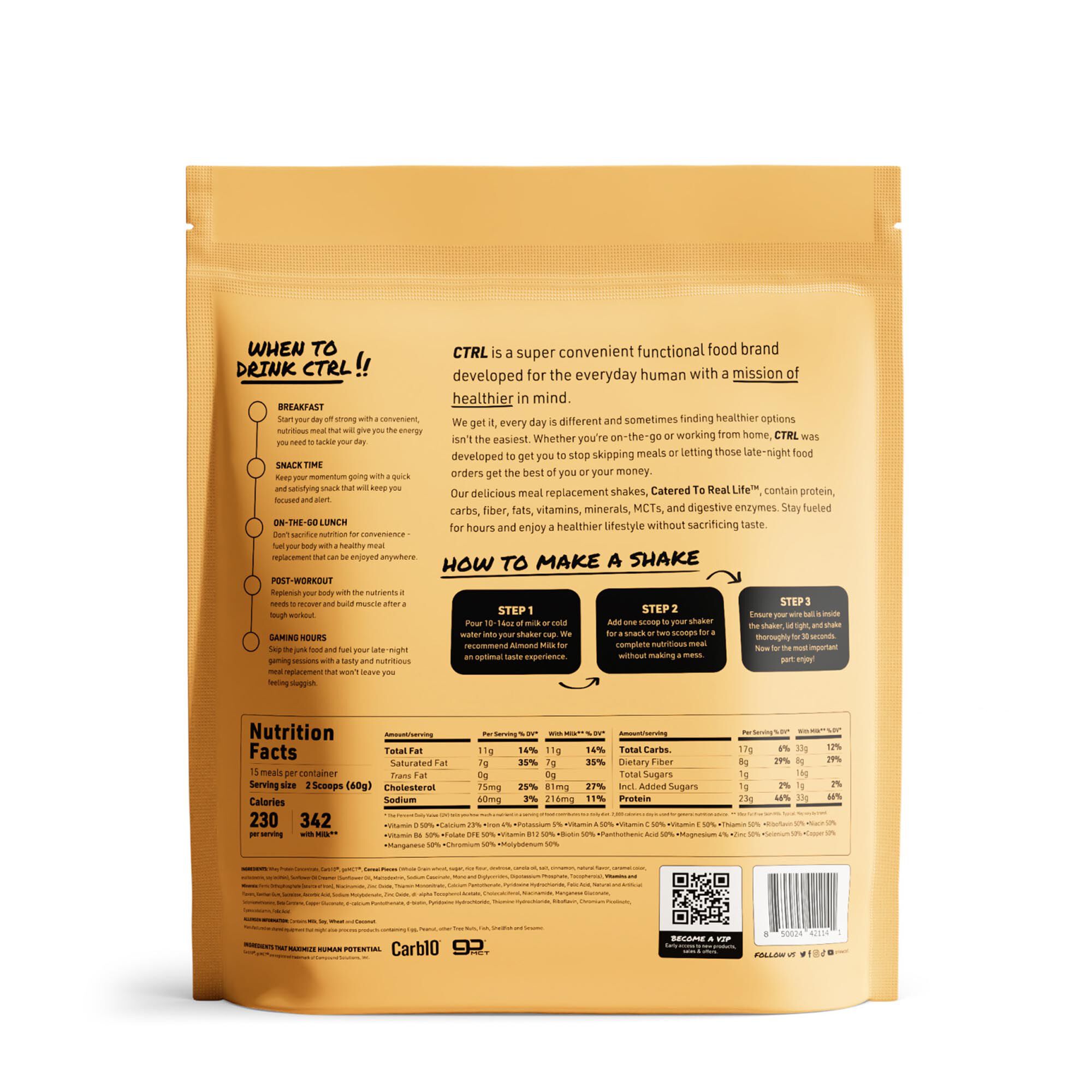 Meal Replacement Shake - Cinnamon Toast (15 Servings) Cinnamon Toast | GNC