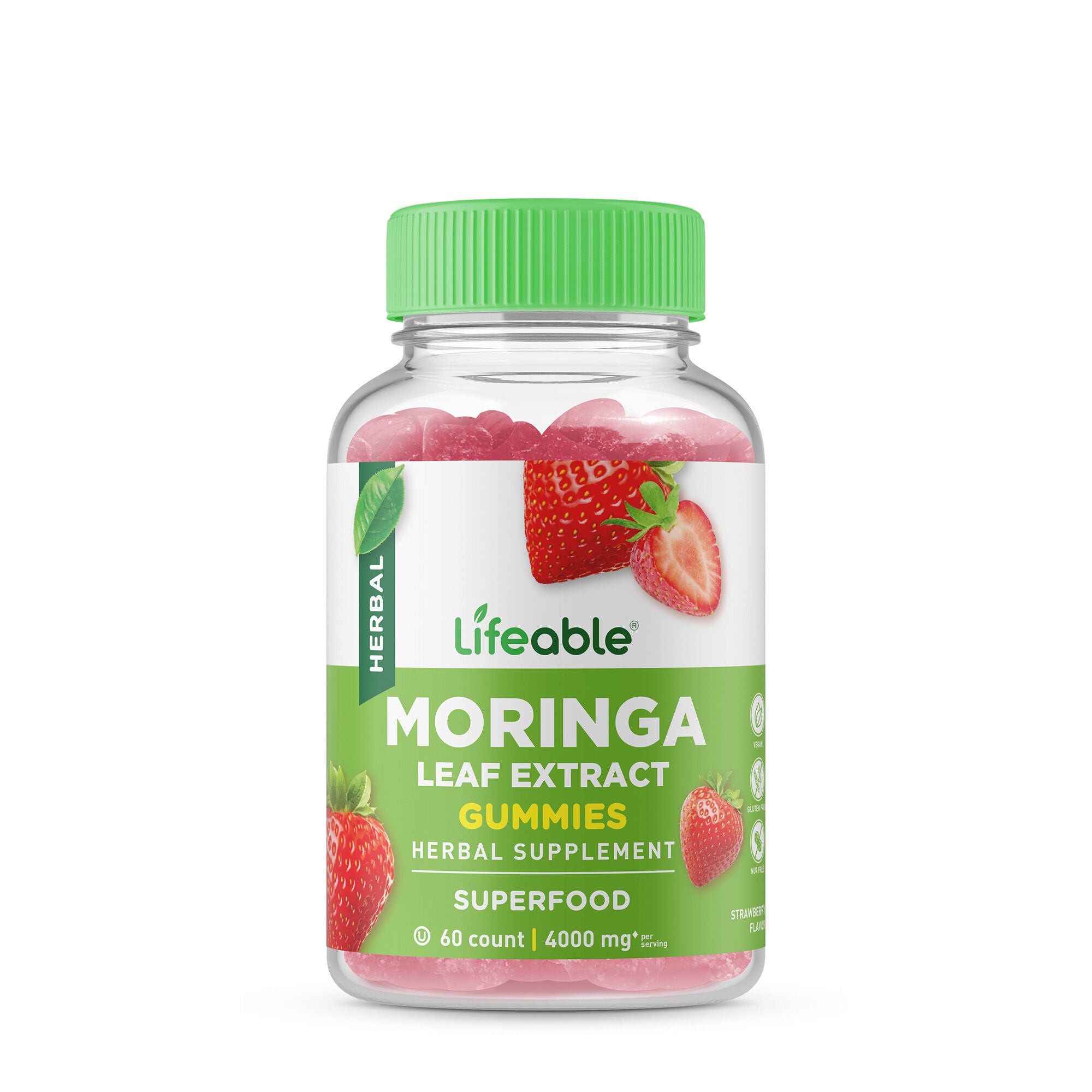 Moringa Leaf Extract 4000mg - 60 Gummies (30 Servings)  | GNC