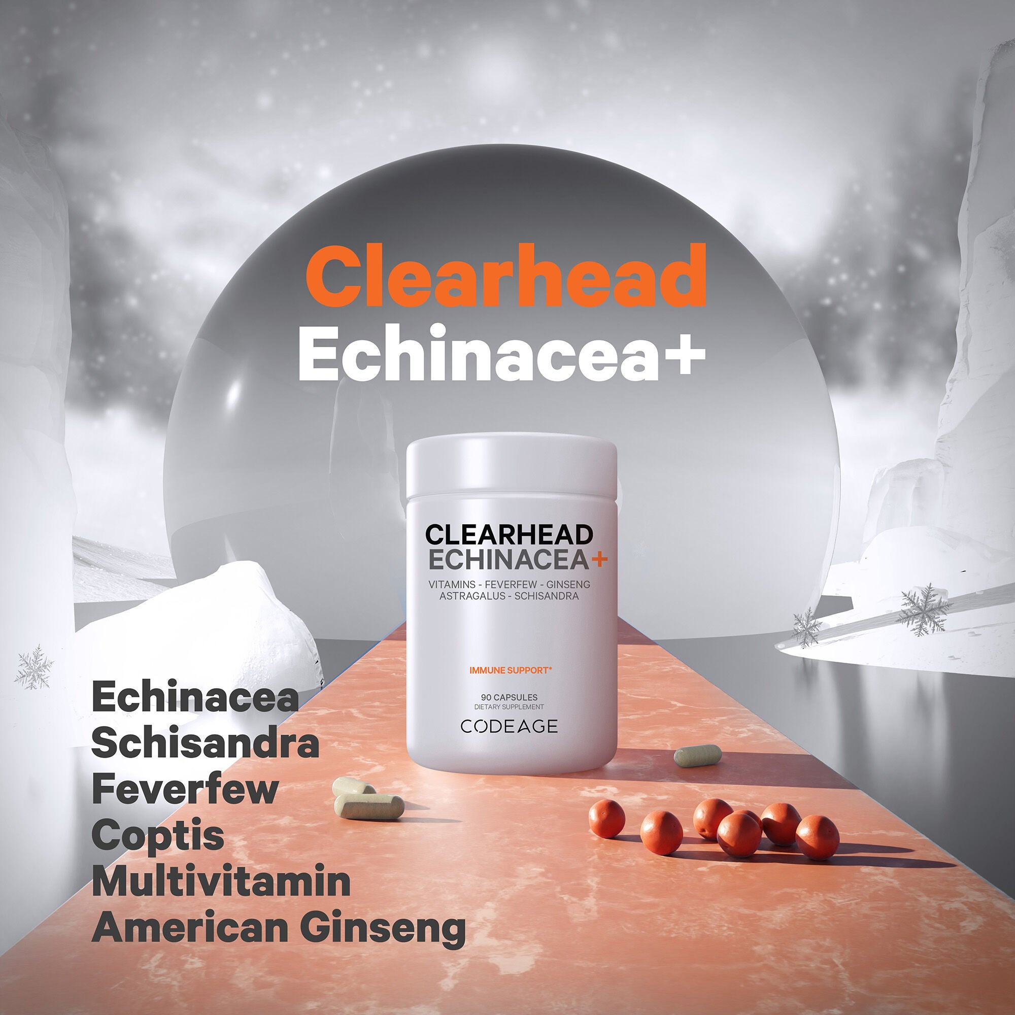 Clearhead Daily Multivitamins  - 90 Capsules (30 Servings)