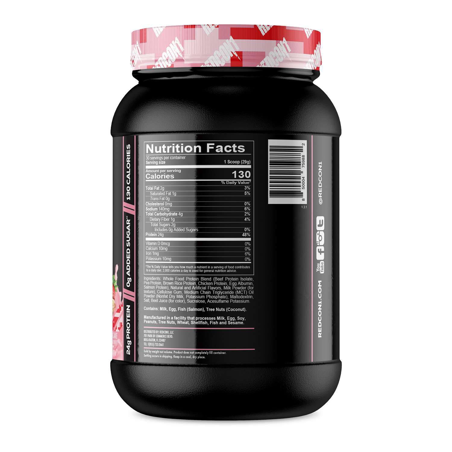 MRE Lite&reg; Whole Food Protein - Strawberry Shortcake (30 Servings)