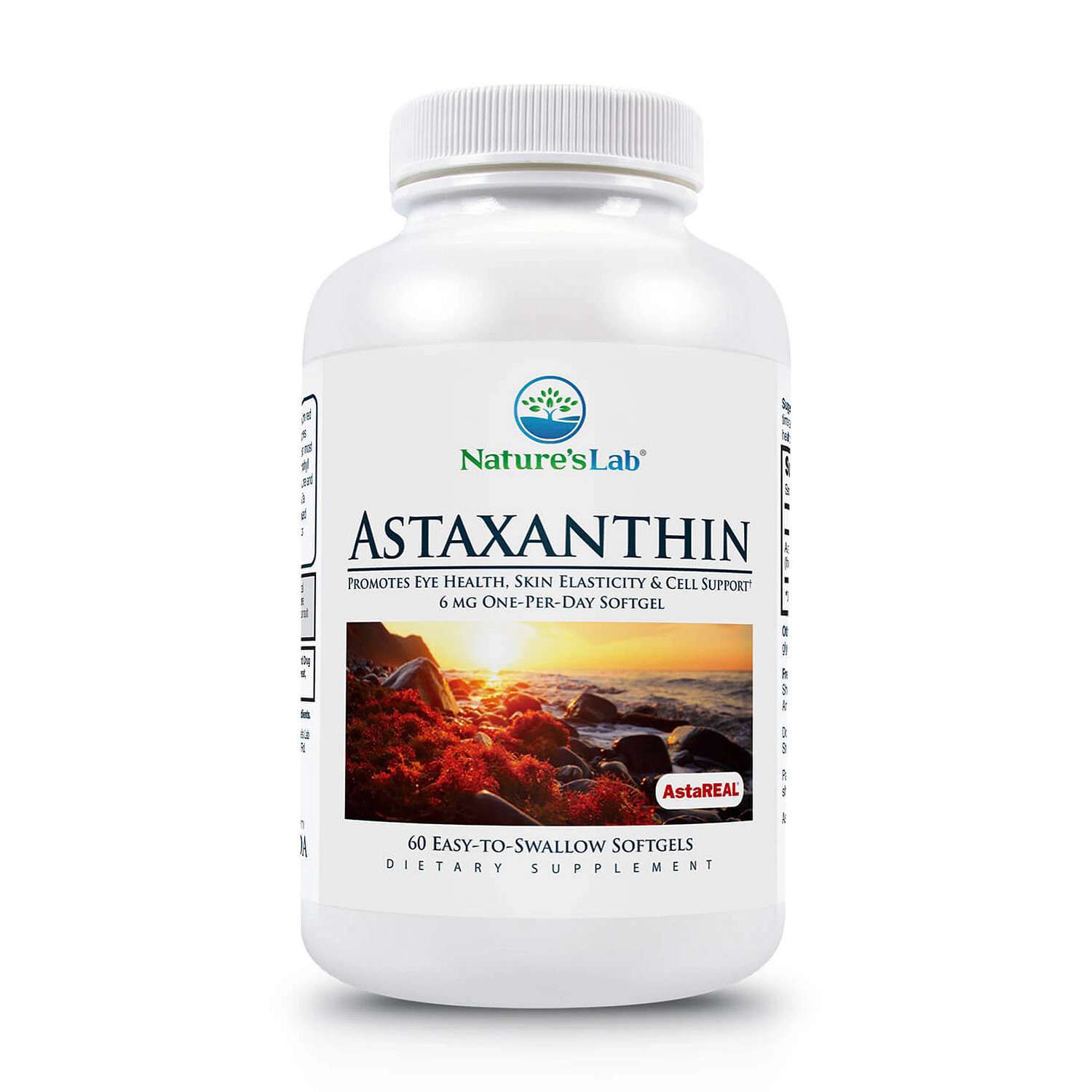AstaREAL® Astaxanthin - 6mg - 60 Soft Gels (60 Servings)