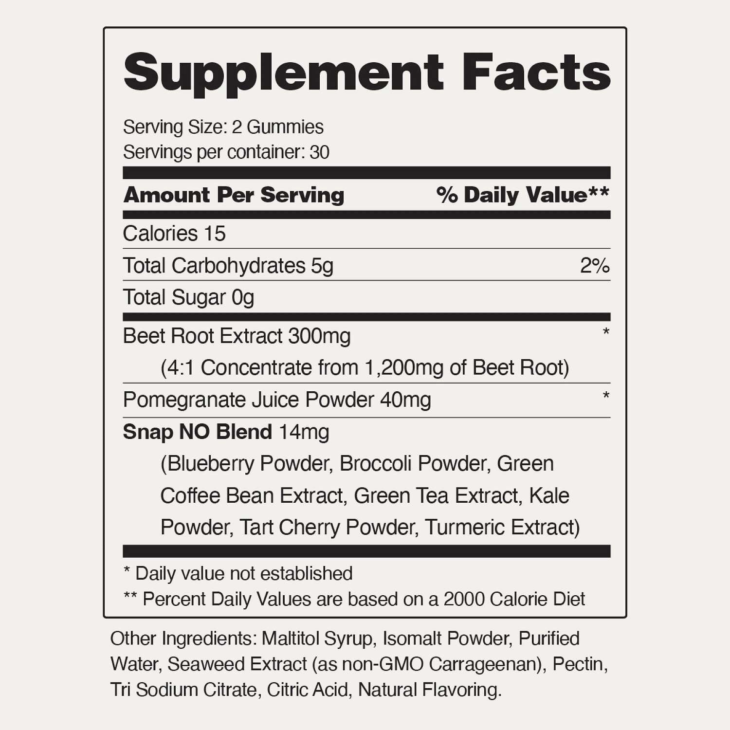 Nitric Oxide Sugar-Free Gummies - Mixed Berry - 60 Gummies (30 Servings)
