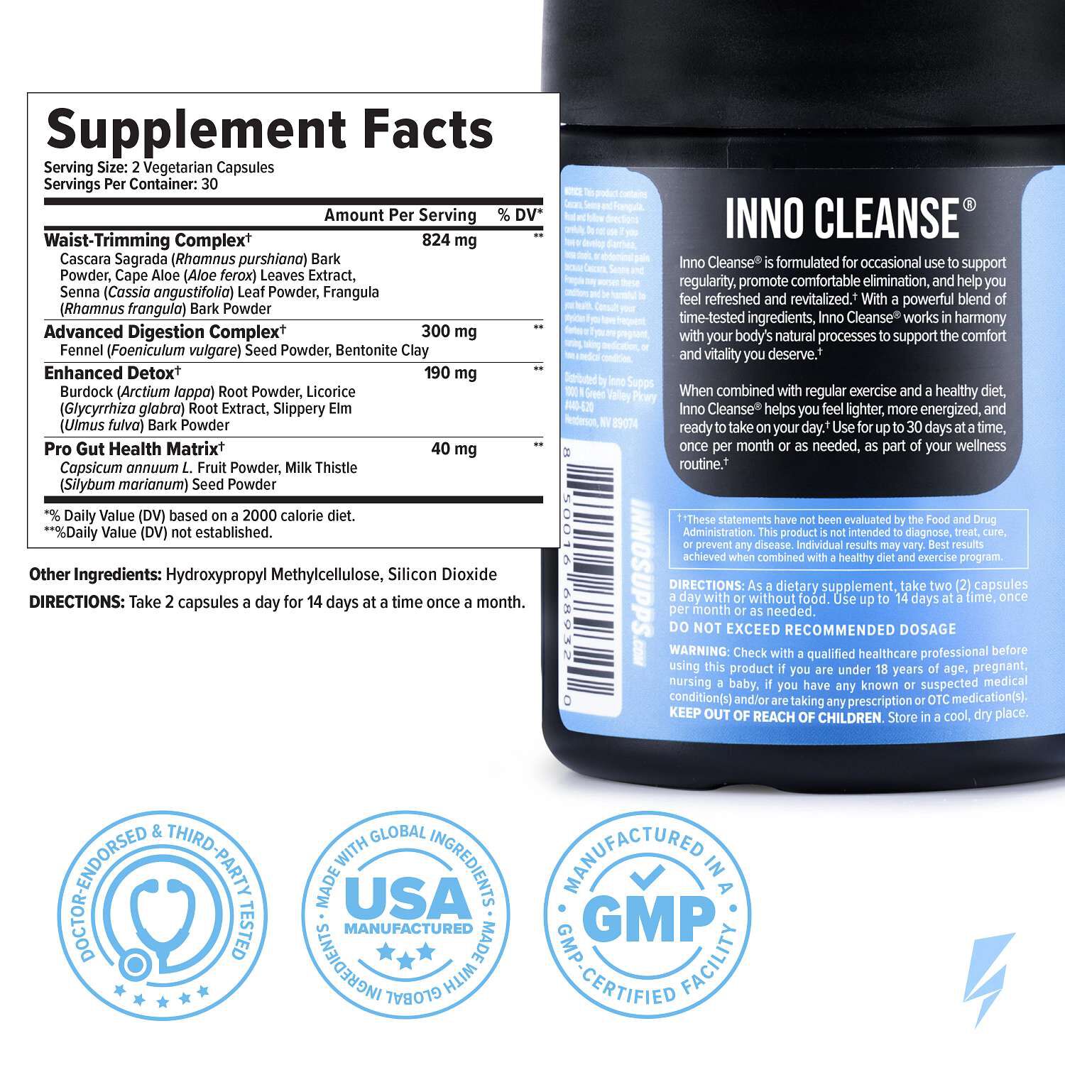 Inno Cleanse&trade; - 60 Capsules (30 Servings)
